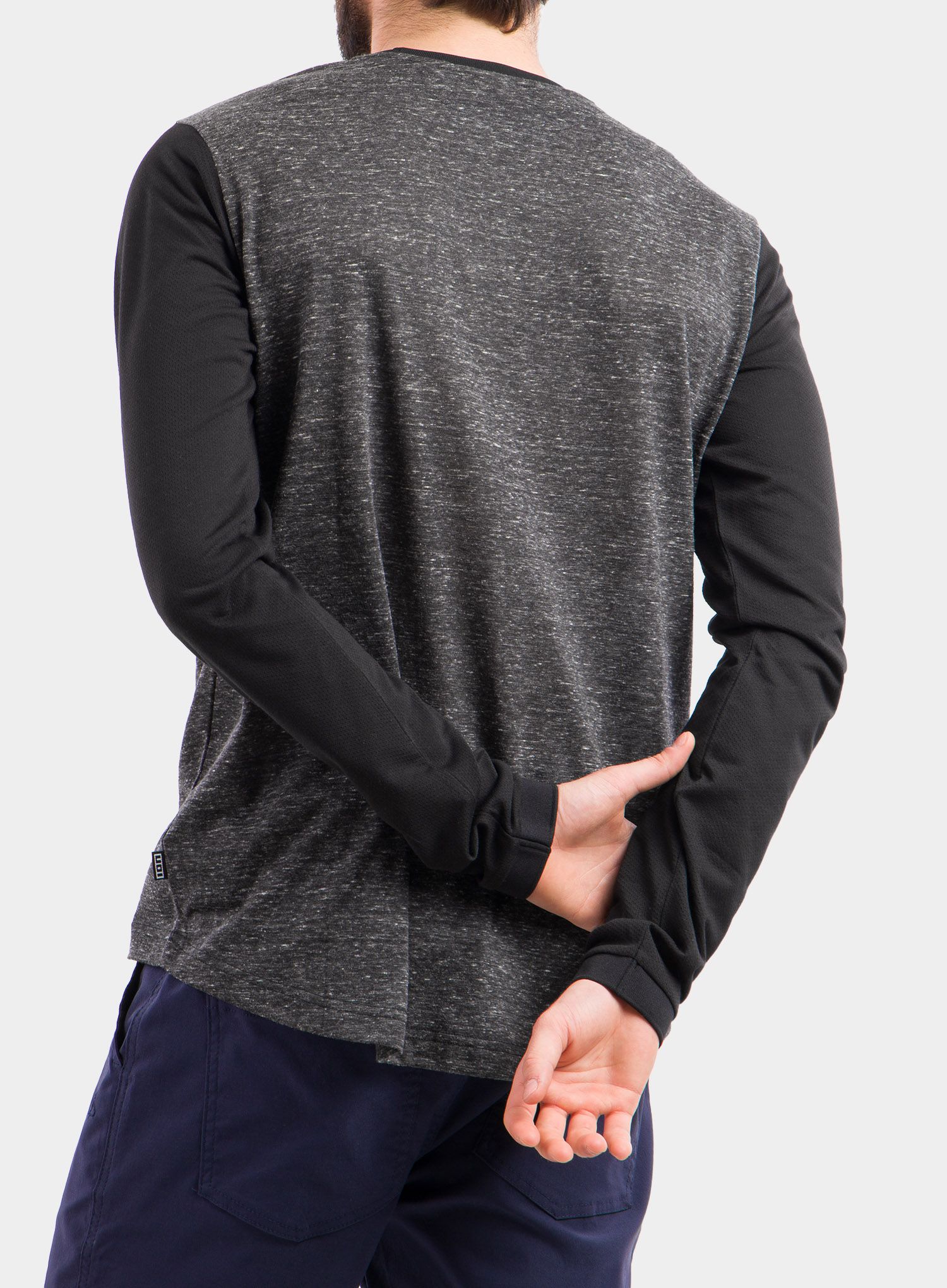 Mikina na kolo ION LS Seek - black