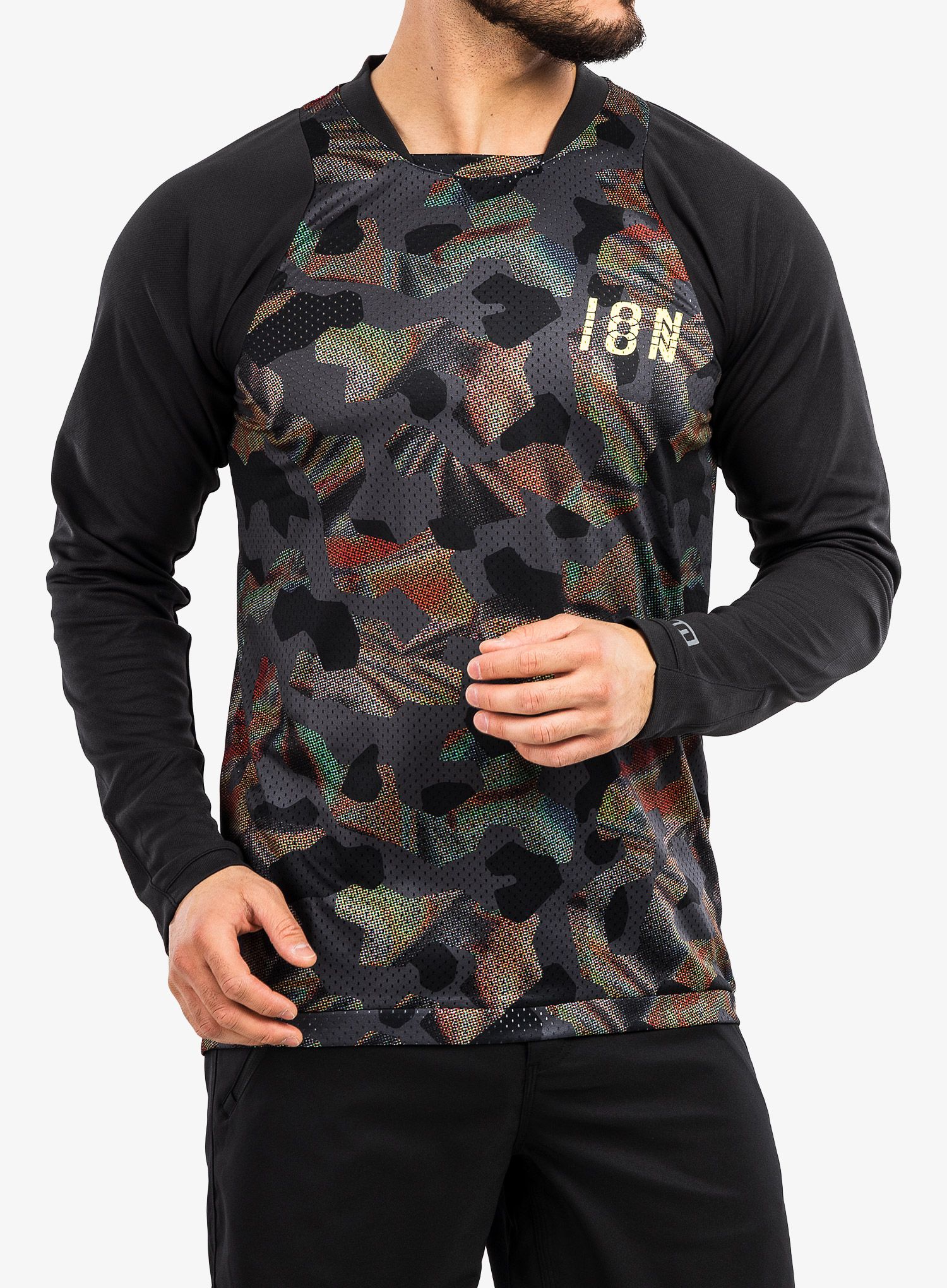 Mikina na kolo ION Scrub LS - black