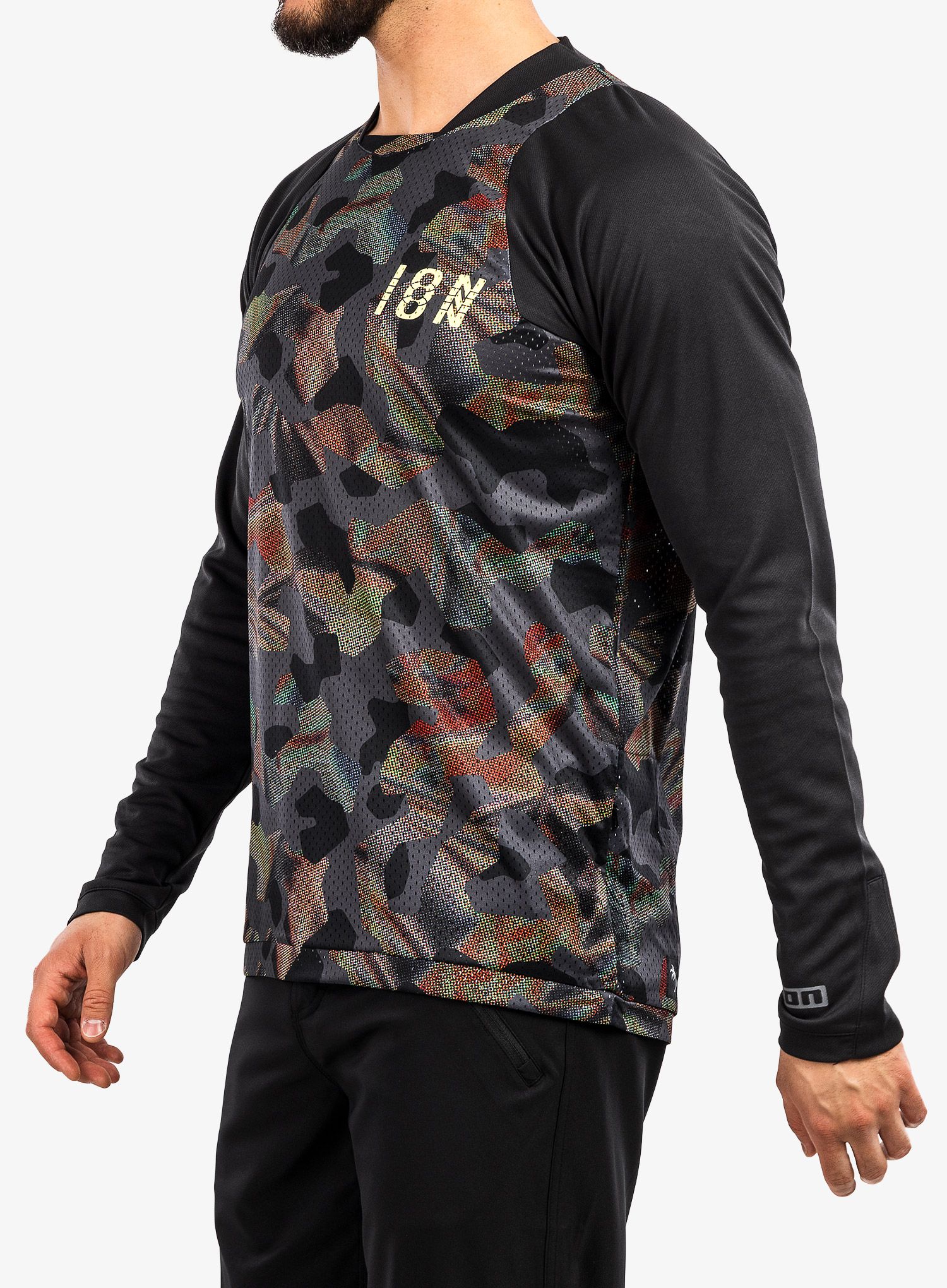 Mikina na kolo ION Scrub LS - black