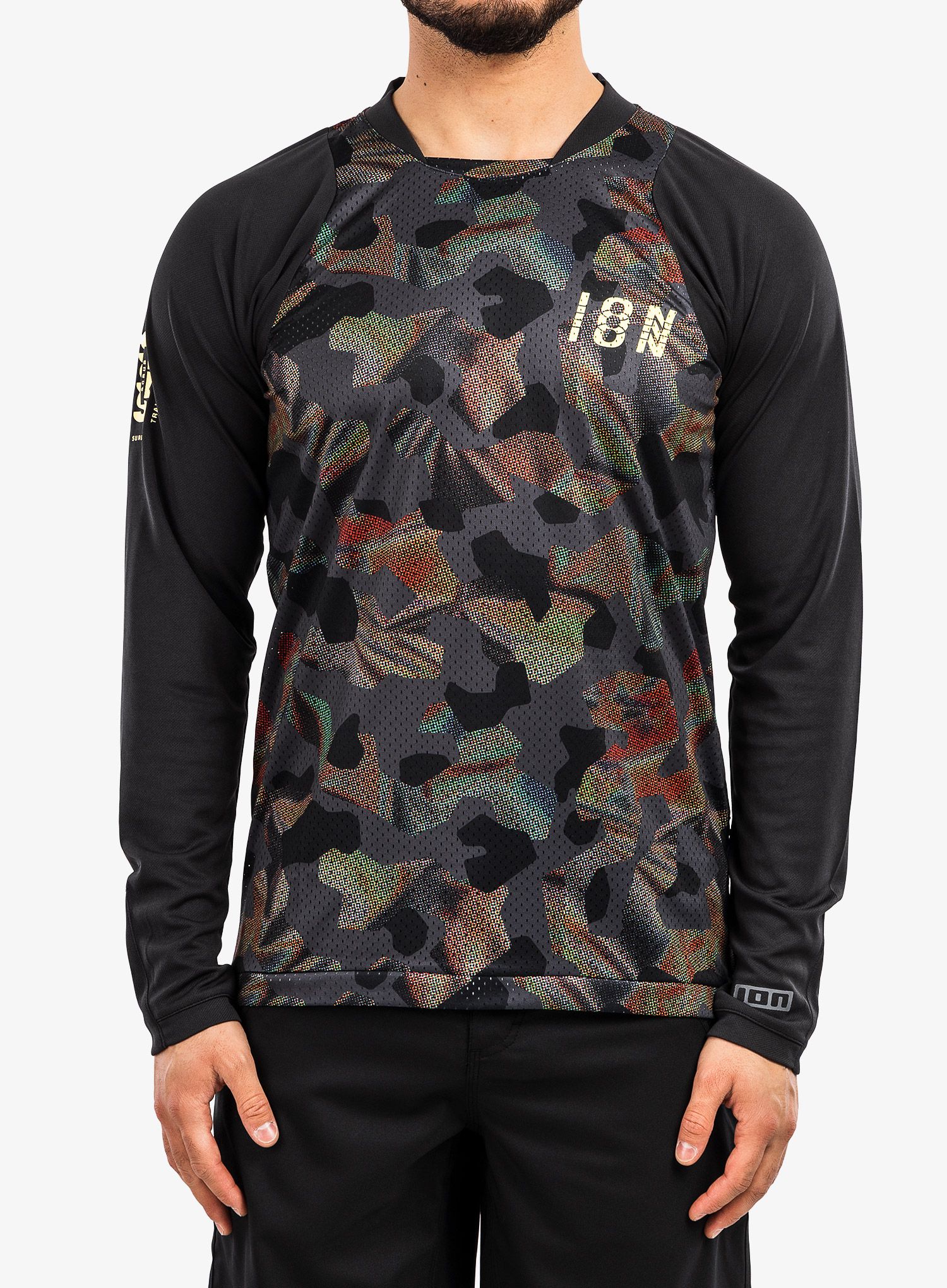 Mikina na kolo ION Scrub LS - black