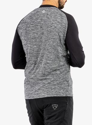 Cyklistická mikina Sensor Charger Jersey LS - grey/black