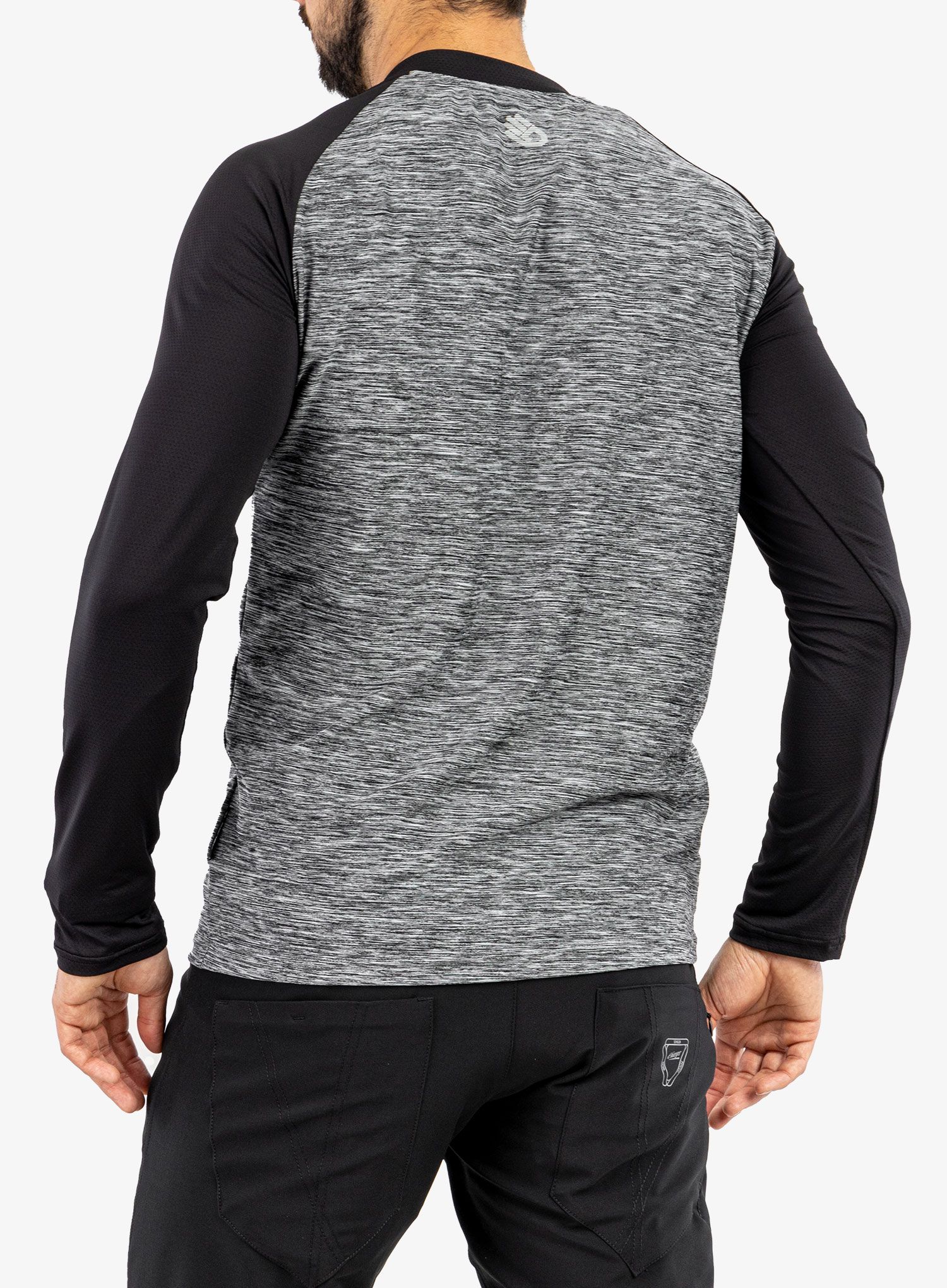 Cyklistická mikina Sensor Charger Jersey LS - grey/black