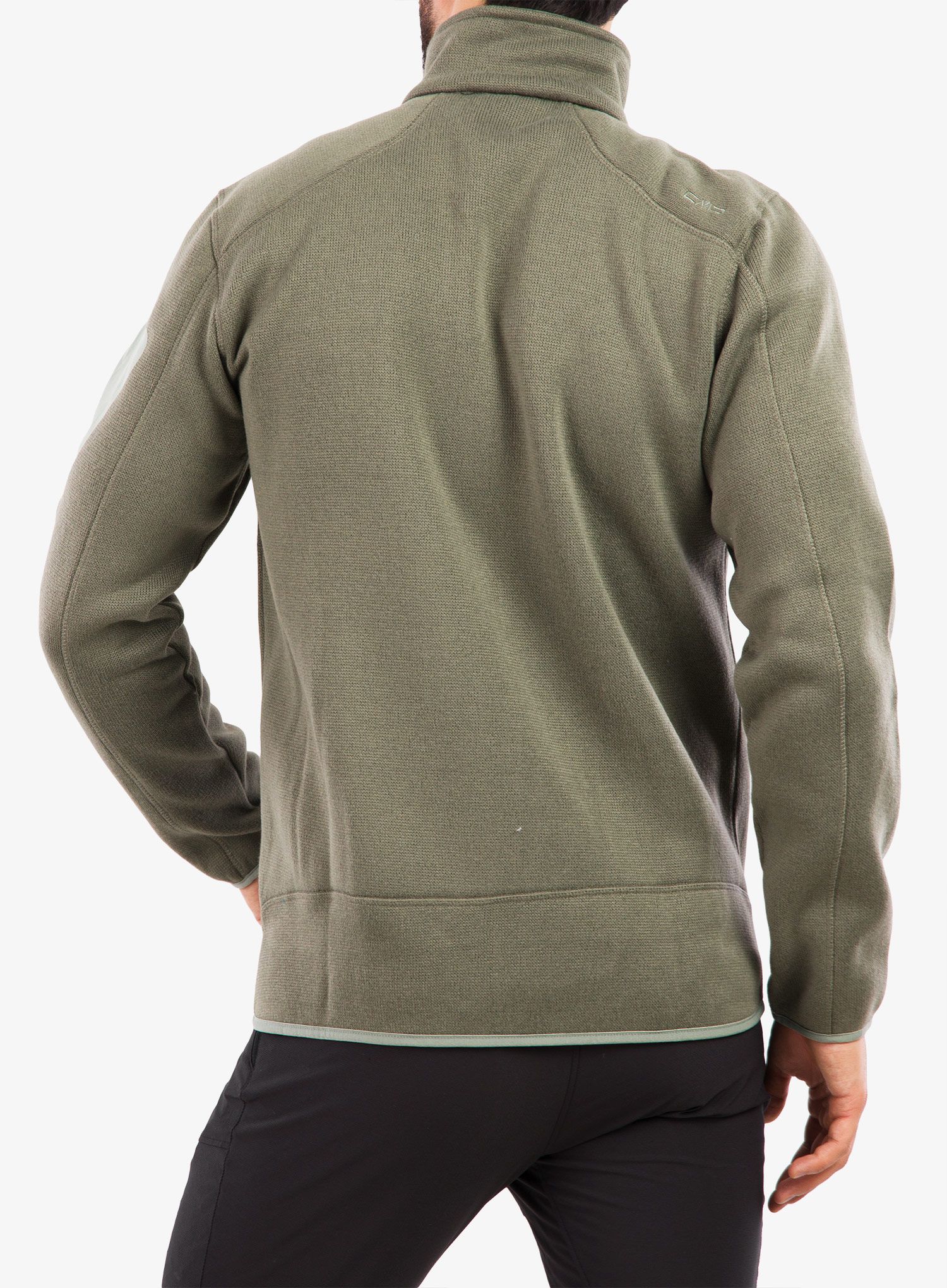 Fleecová bunda CMP Perl Jacket Knitted - torba/salvia