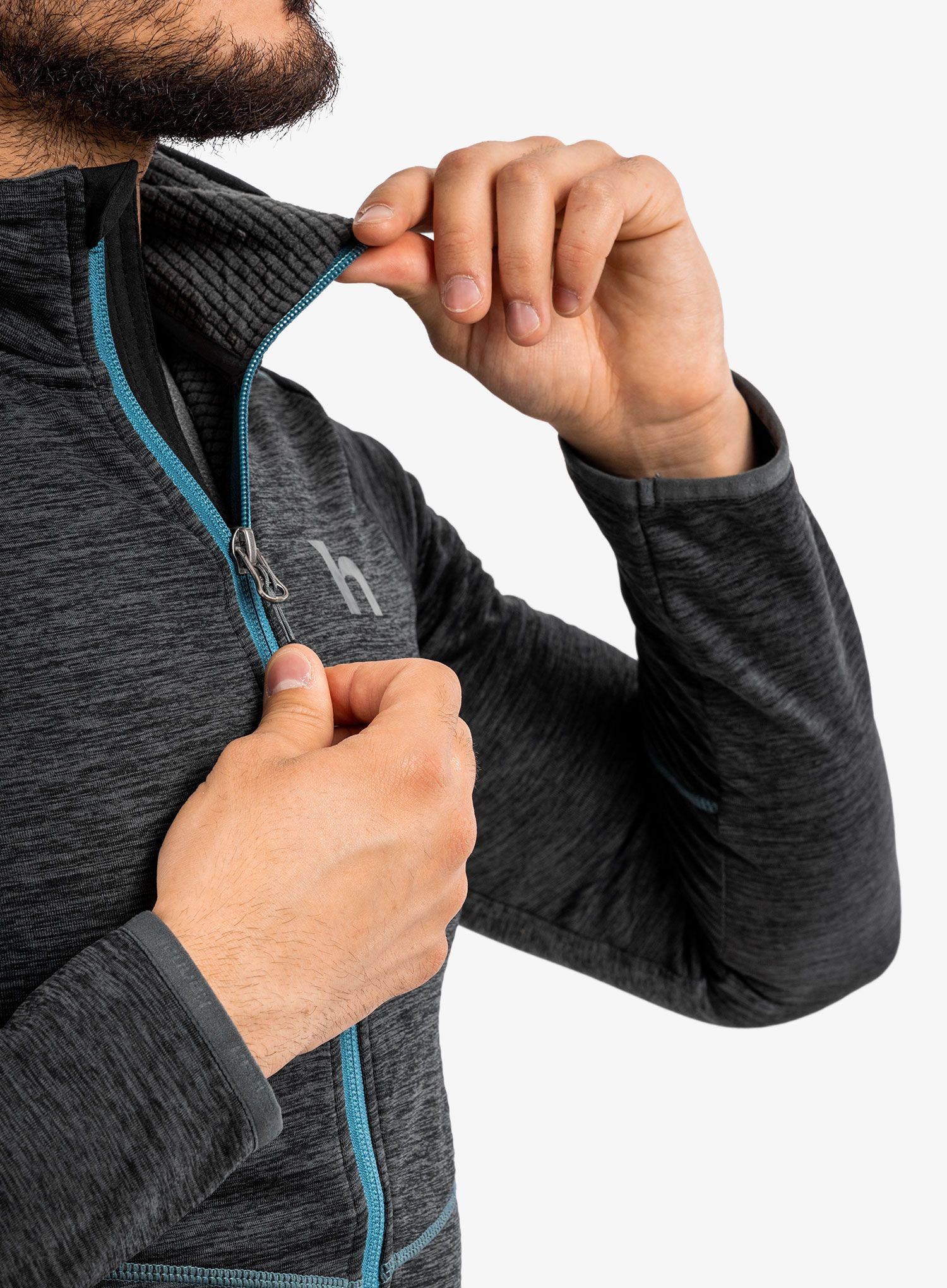 Mikina Hannah Damar Hoody - dark grey melange