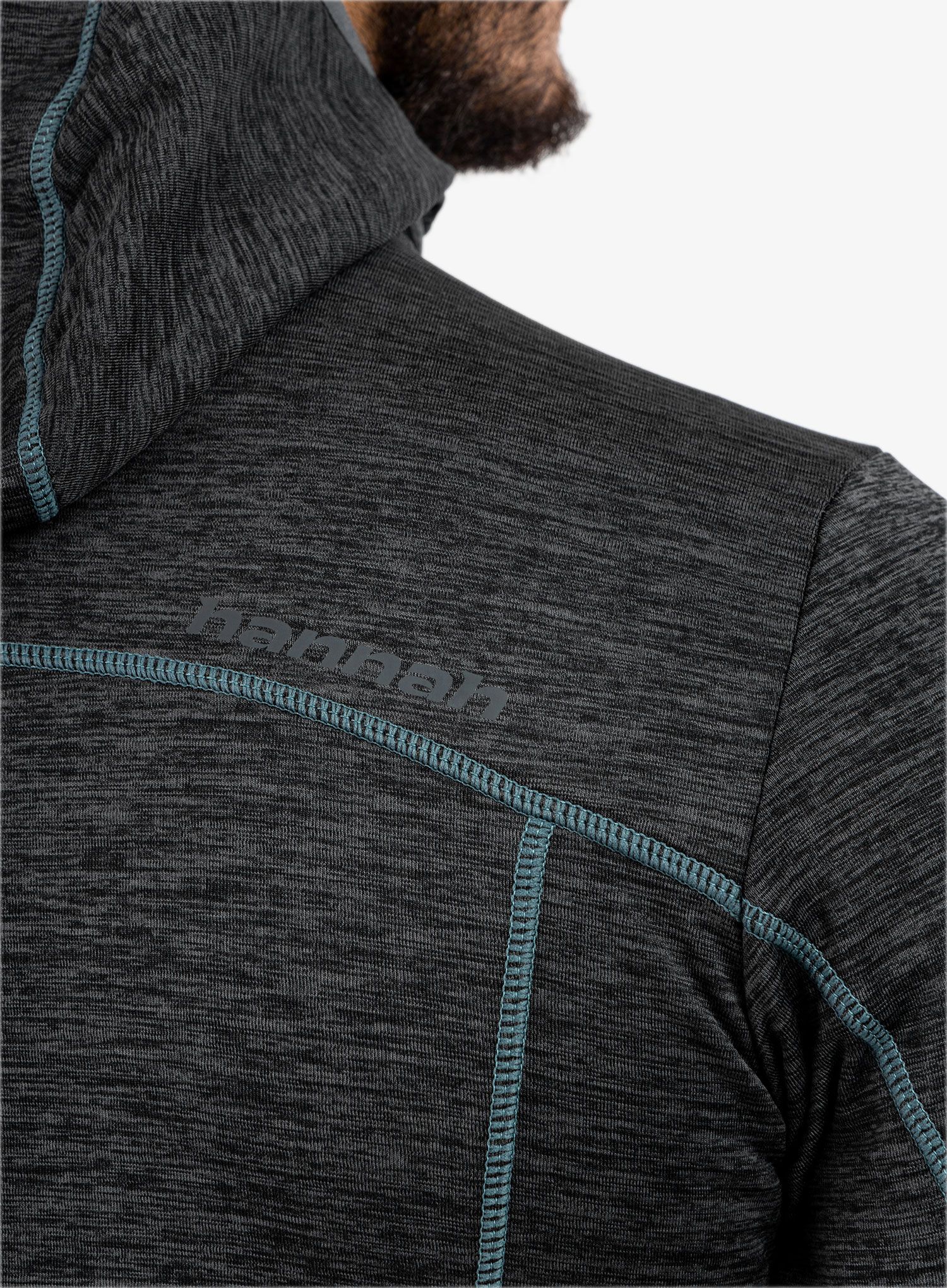 Mikina Hannah Damar Hoody - dark grey melange