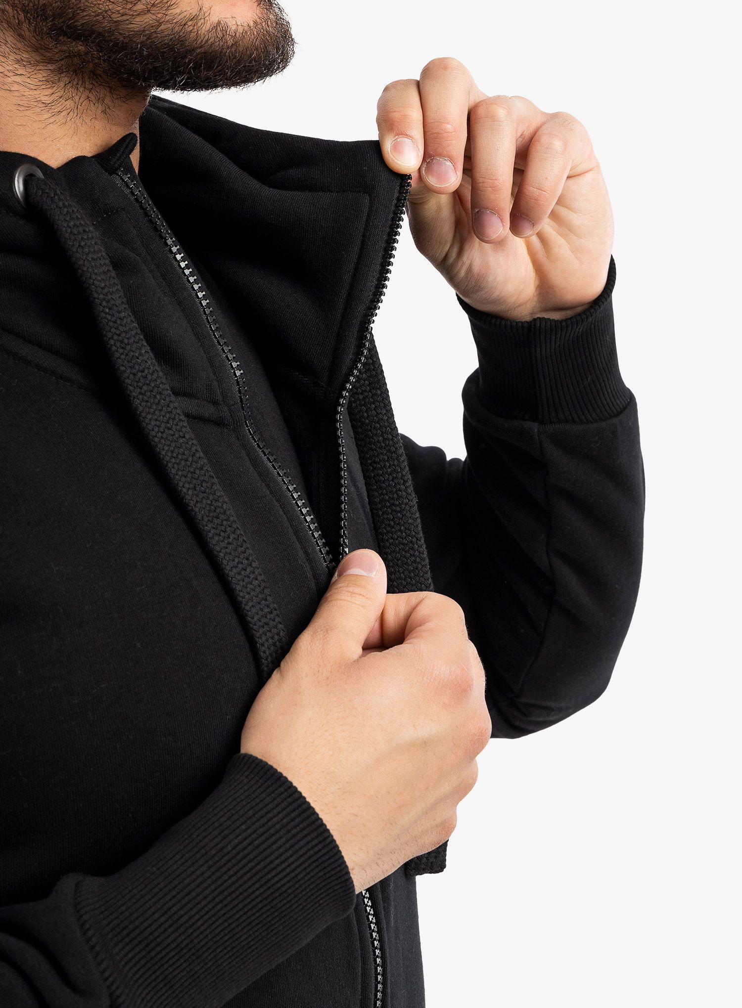Mikina s kapucí Majesty Logo Zip Hoodie - black