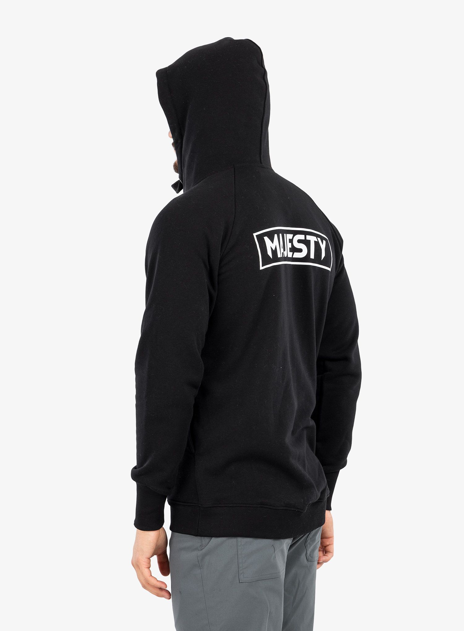 Mikina s kapucí Majesty Logo Zip Hoodie - black