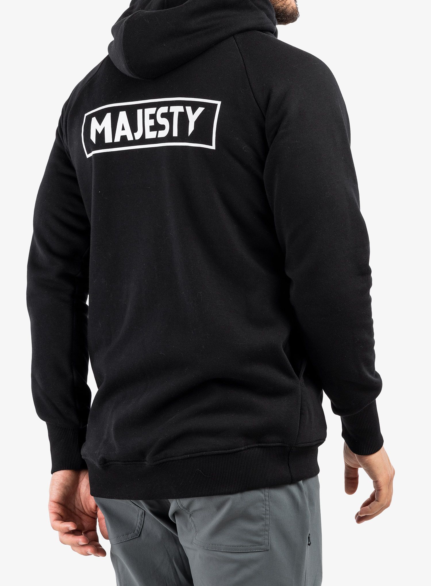Mikina s kapucí Majesty Logo Zip Hoodie - black