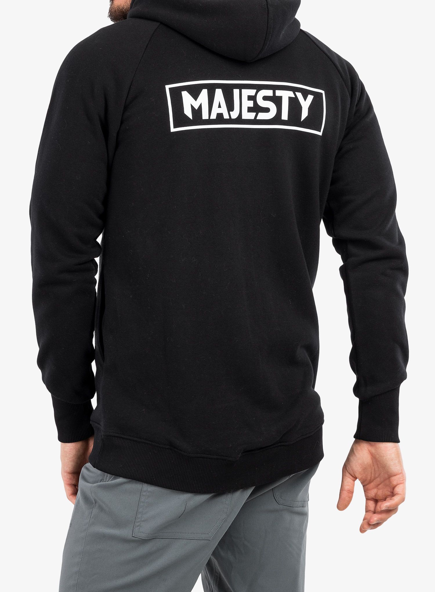 Mikina s kapucí Majesty Logo Zip Hoodie - black