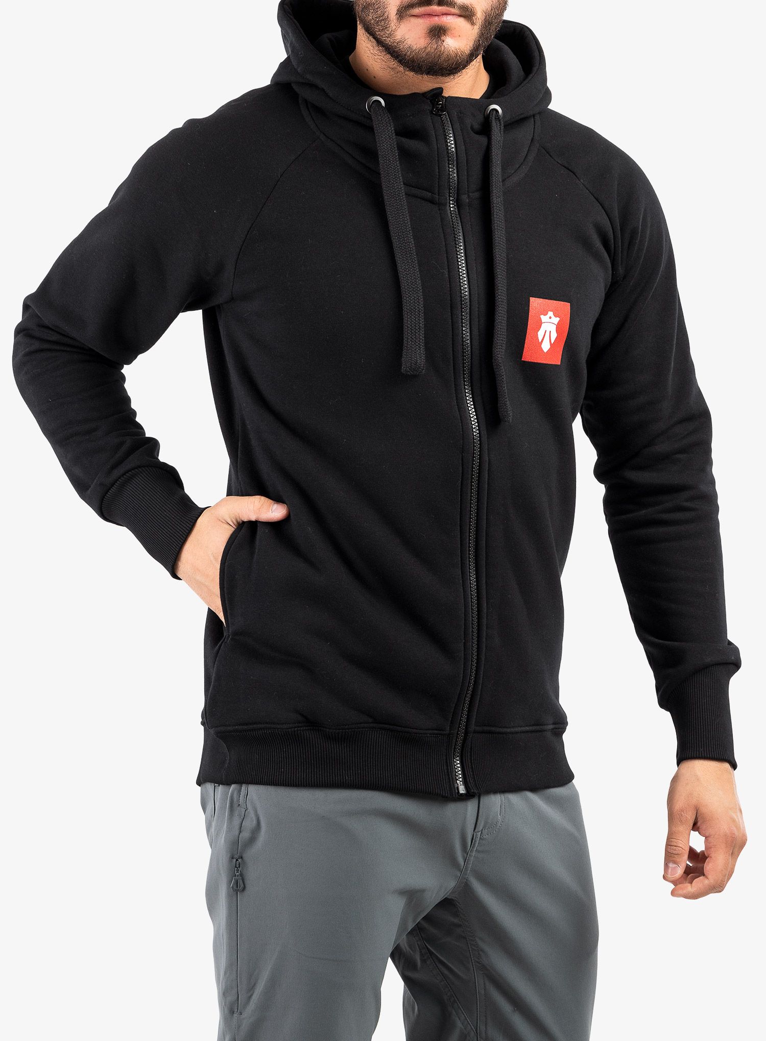 Mikina s kapucí Majesty Logo Zip Hoodie - black