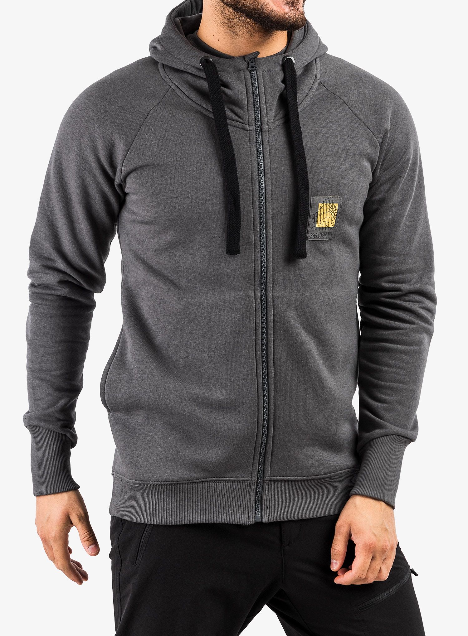 Rozepnutá mikina Majesty Super Zip Hoodie - graphite