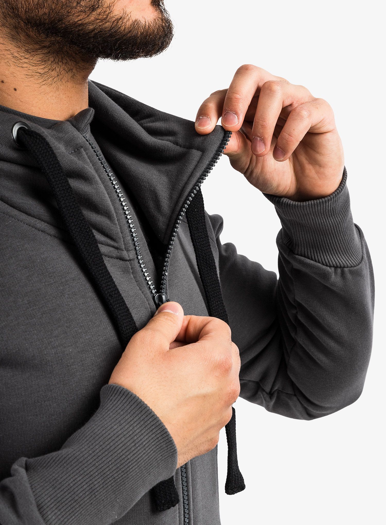 Rozepnutá mikina Majesty Super Zip Hoodie - graphite
