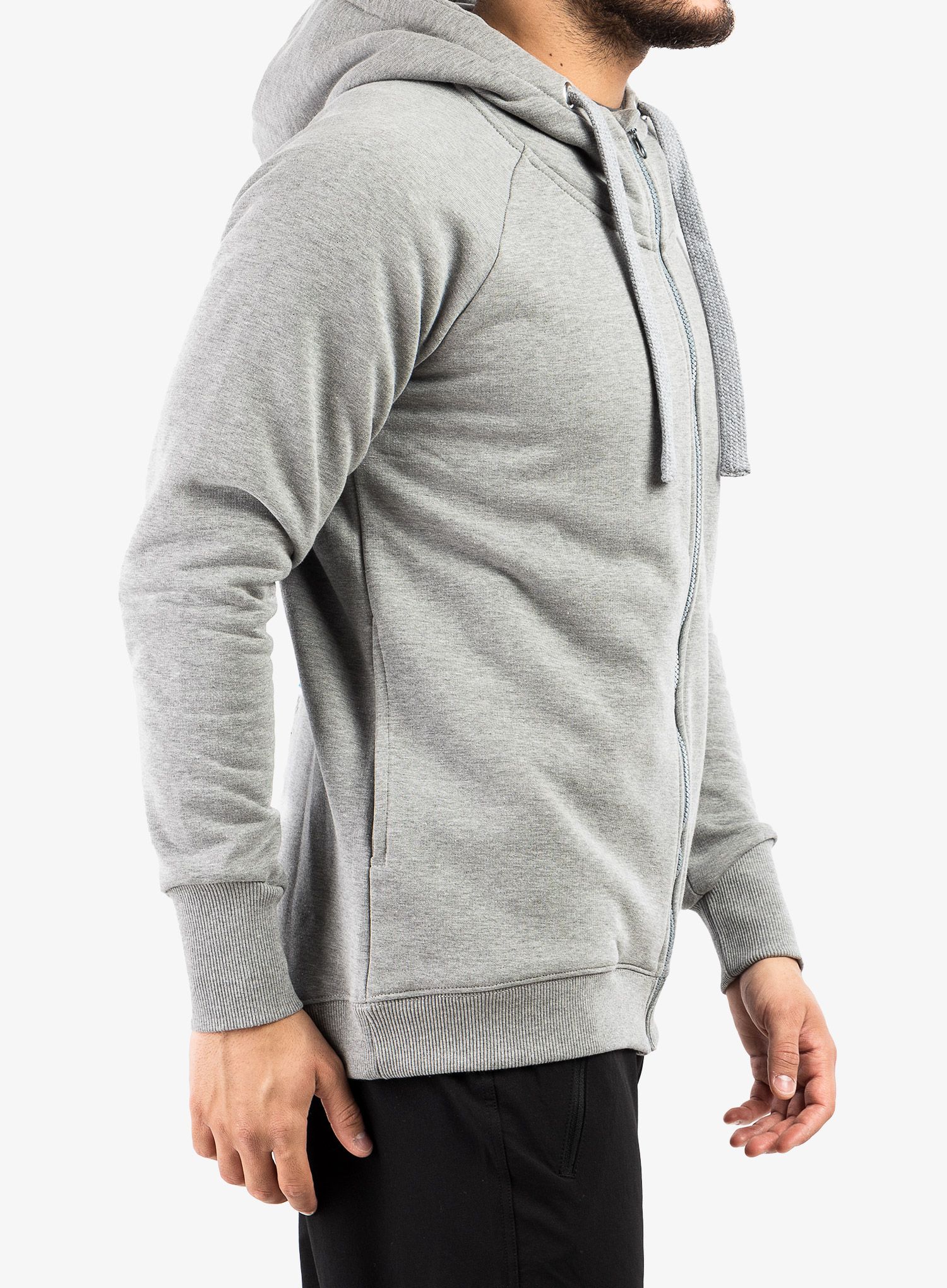 Mikina Majesty Super Zipped Hoodie - grey