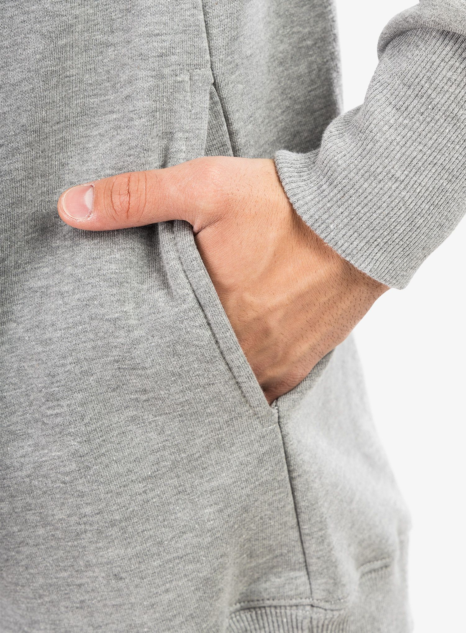 Mikina Majesty Super Zipped Hoodie - grey