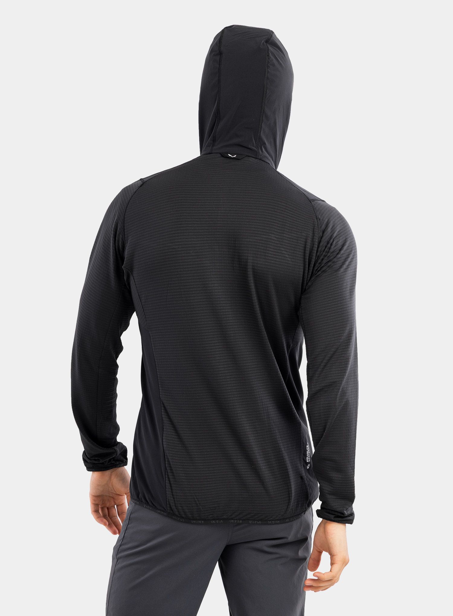 Mikina na zip Salewa Rolle PL R Jacket - black out