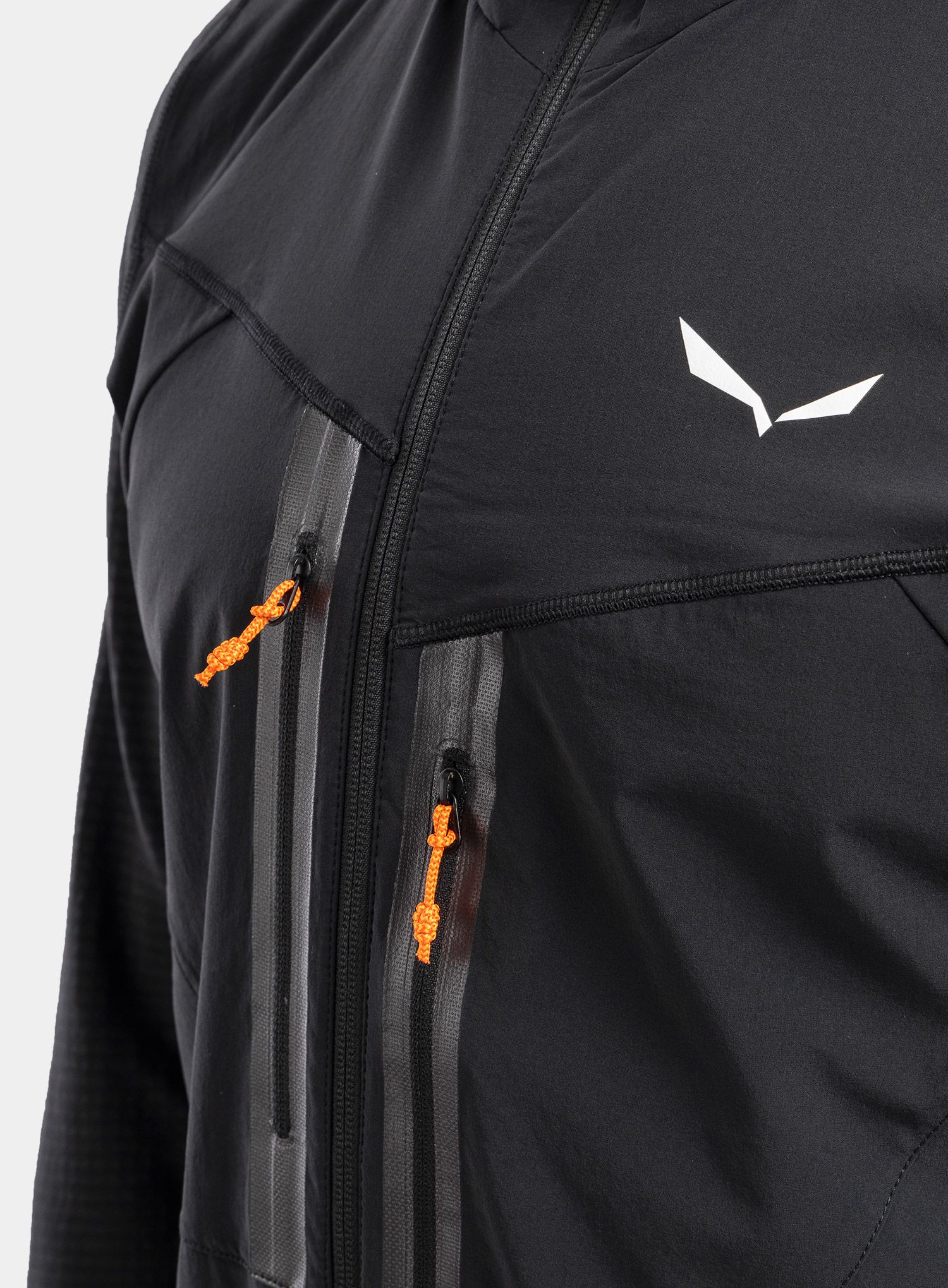 Mikina na zip Salewa Rolle PL R Jacket - black out