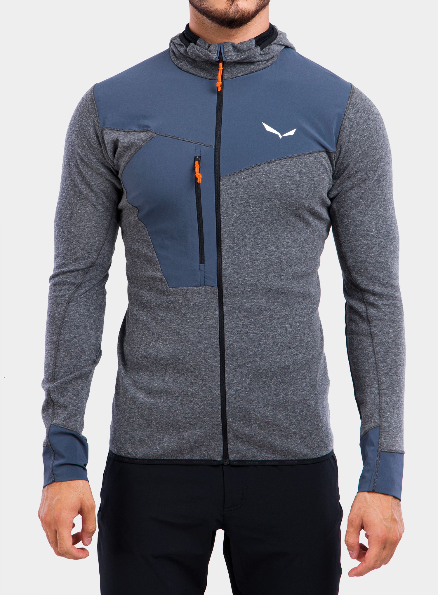 Mikina Salewa Puez 2 Dry HD Jacket - black/melange