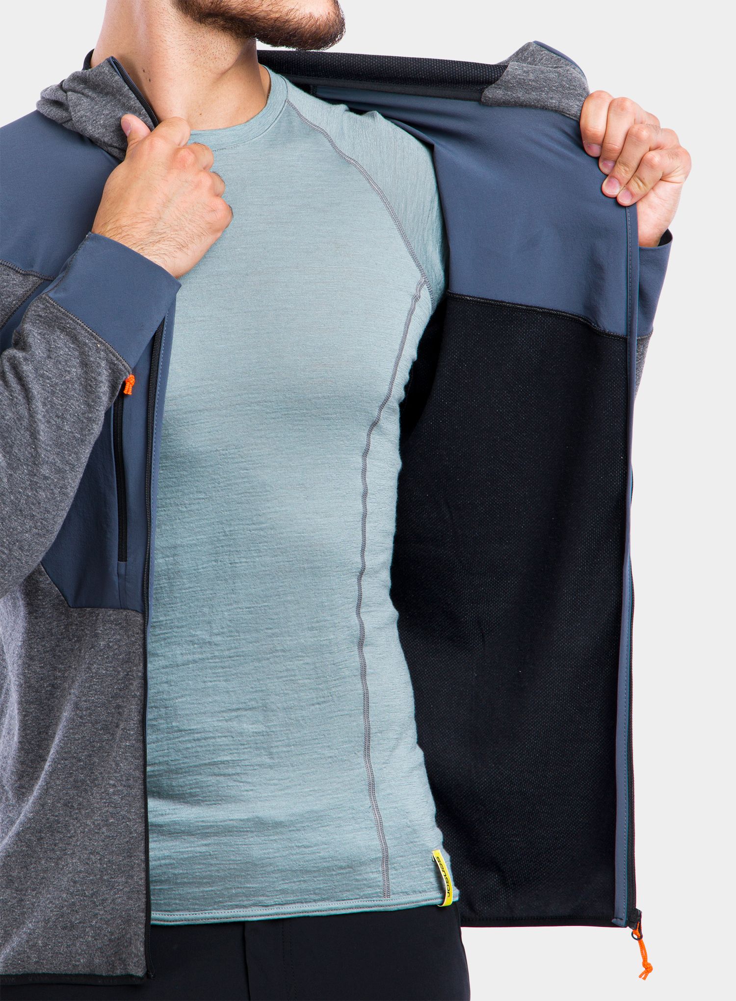 Mikina Salewa Puez 2 Dry HD Jacket - black/melange