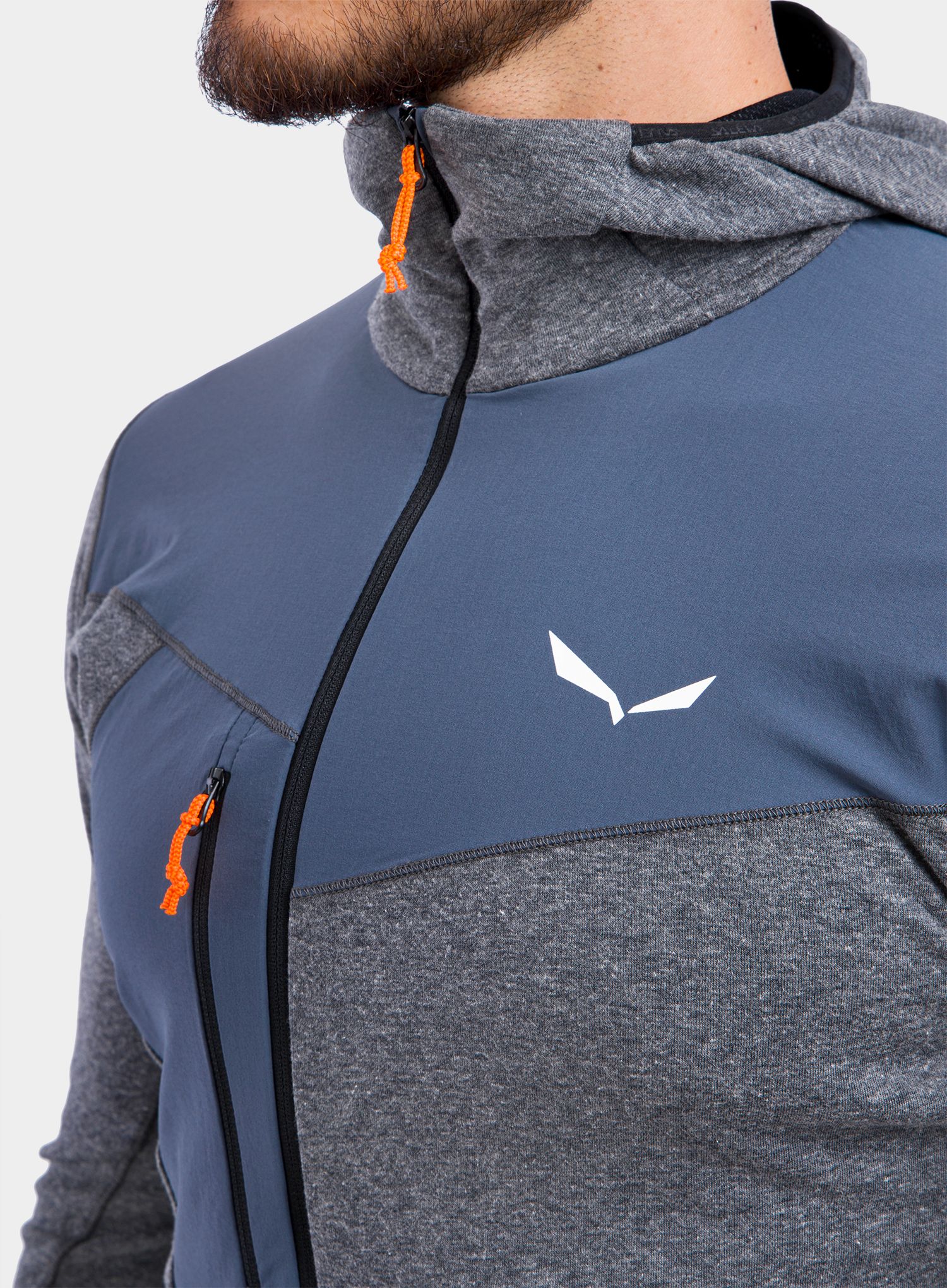 Mikina Salewa Puez 2 Dry HD Jacket - black/melange