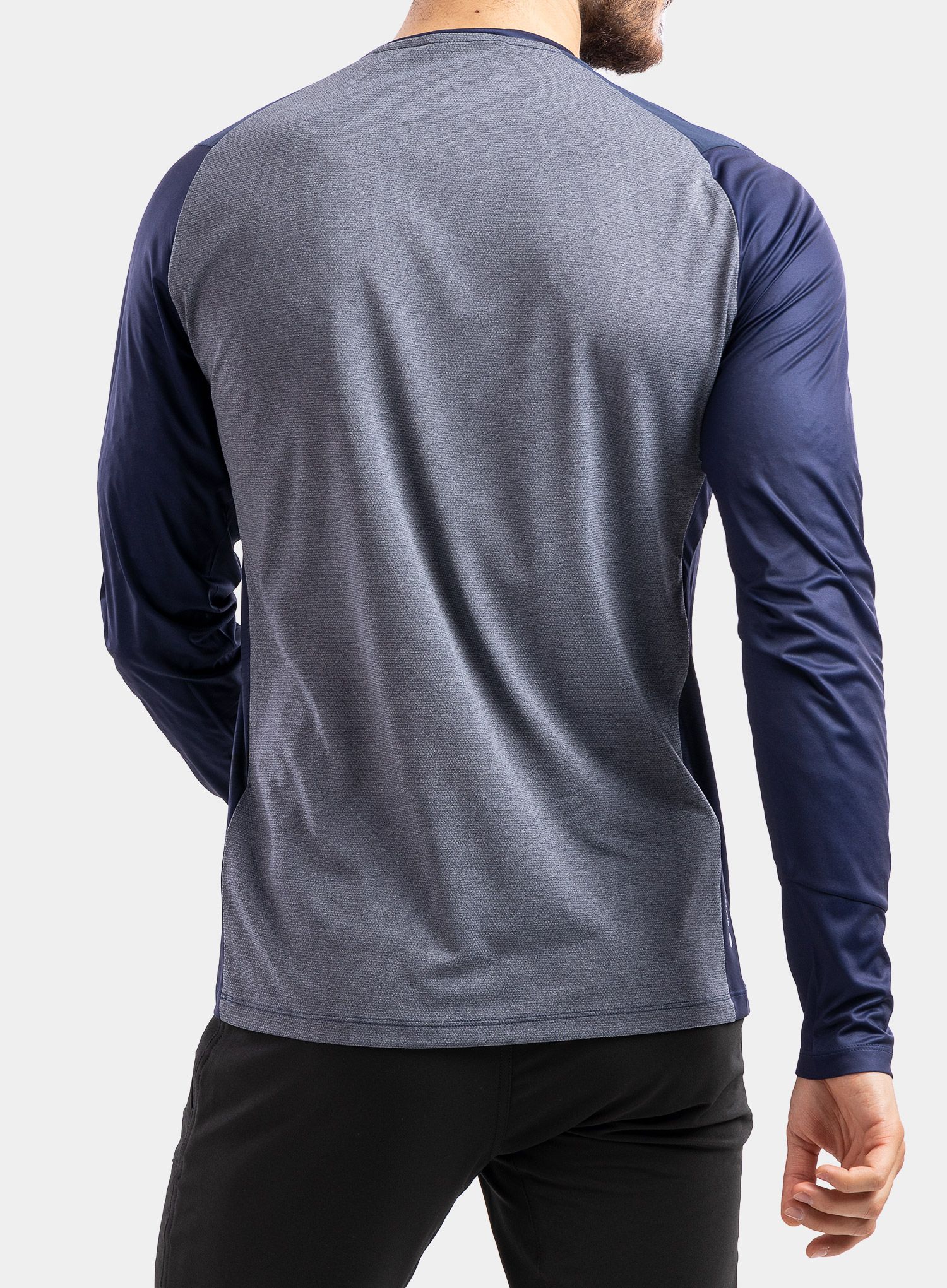 Mikina bez kapuce Salewa Seceda Dry L/S Tee - navy