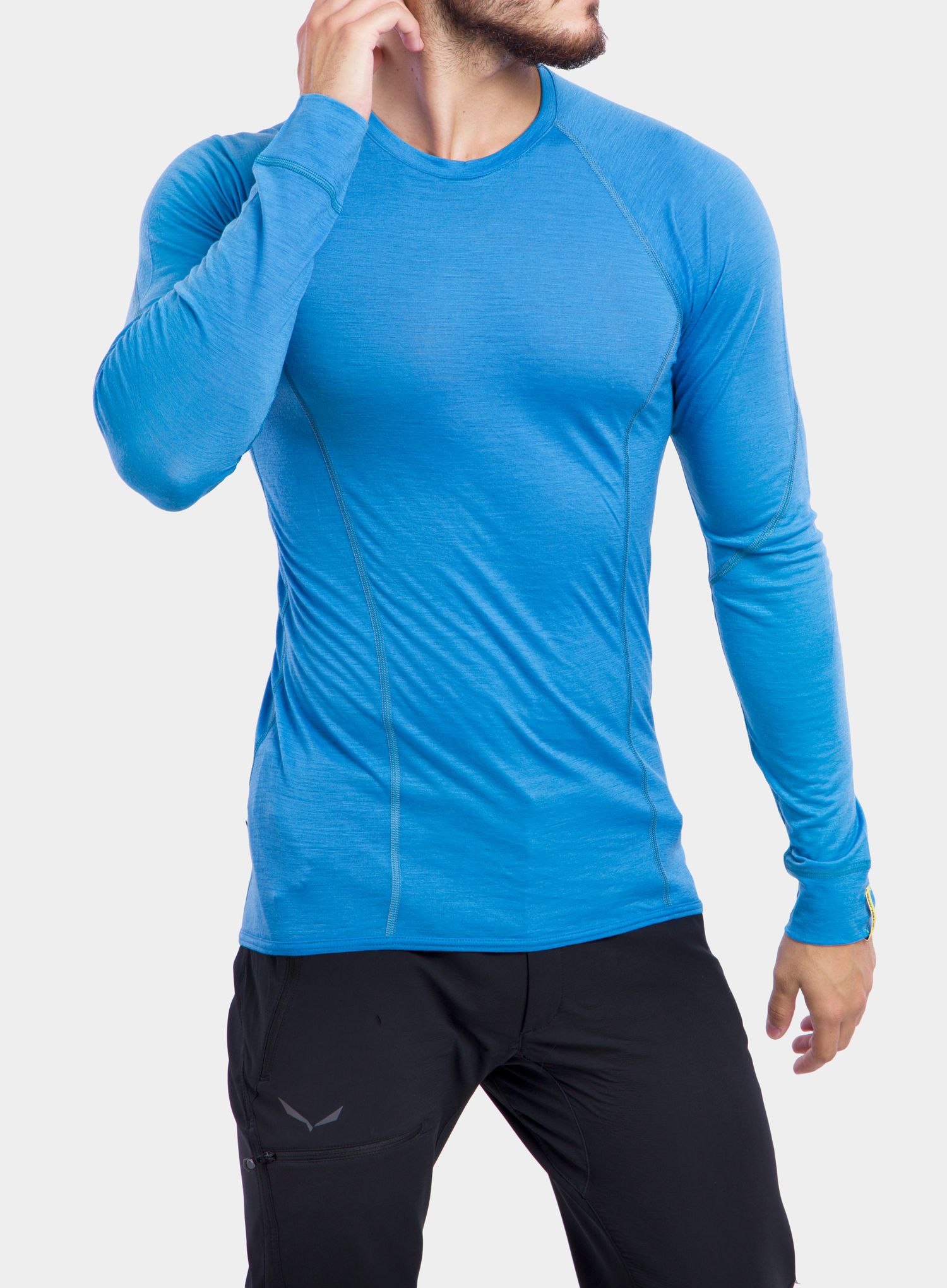 Mikina Sensor Merino Active Tee L/S - blue