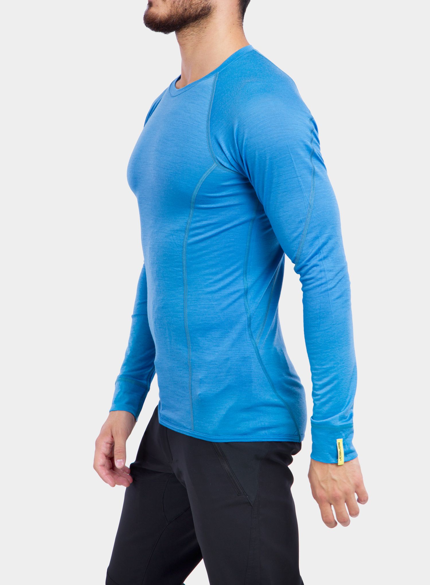 Mikina Sensor Merino Active Tee L/S - blue
