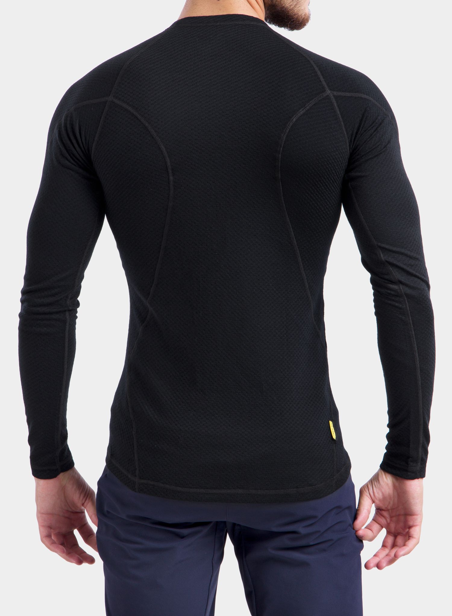 Mikina Sensor Merino DF Tee L/S - black adventure