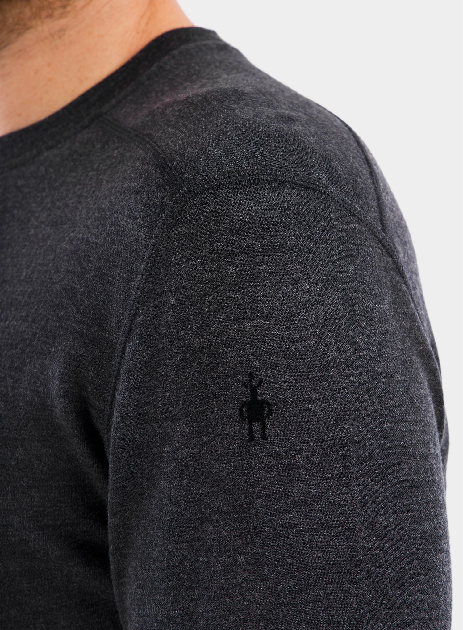 Mikina Smartwool Classic Thermal Merino Base Layer Crew Boxed - charcoal