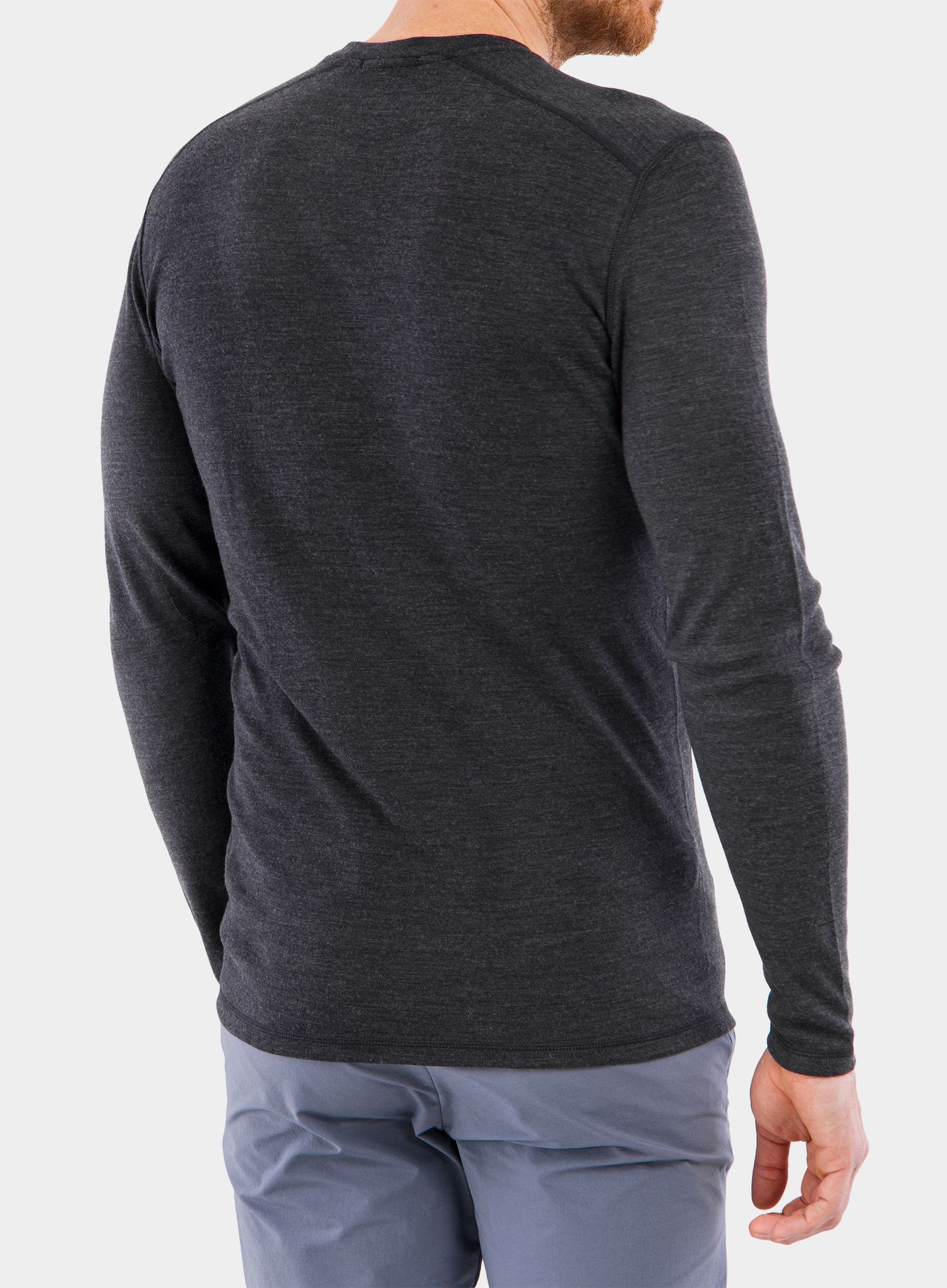 Mikina Smartwool Classic Thermal Merino Base Layer Crew Boxed - charcoal