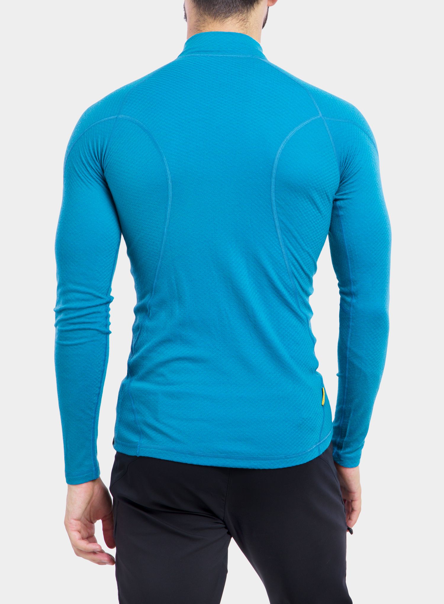 Technická mikina Sensor Merino DF Tee L/S Zip - blue