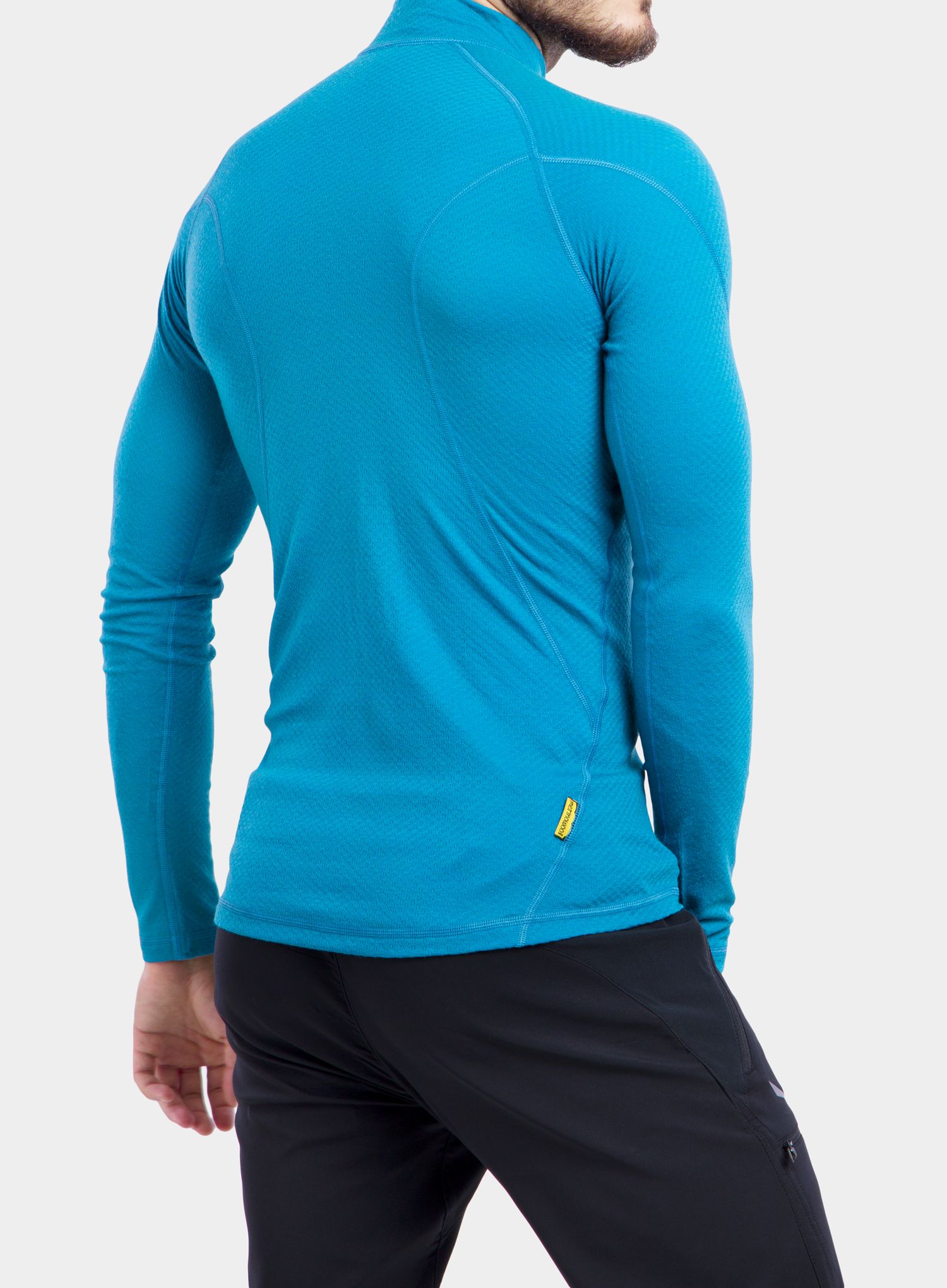 Technická mikina Sensor Merino DF Tee L/S Zip - blue