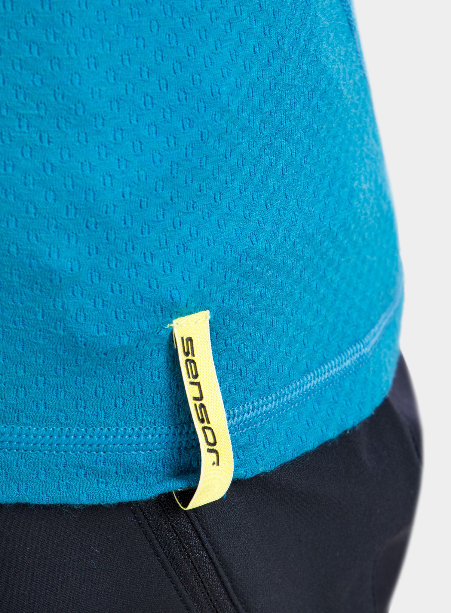 Technická mikina Sensor Merino DF Tee L/S Zip - blue