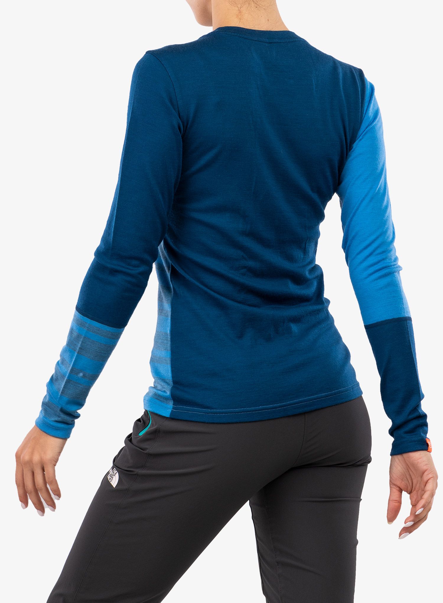 Dámská termoaktivní mikina Ortovox 185 Rock'N'Wool Long Sleeve - blue
