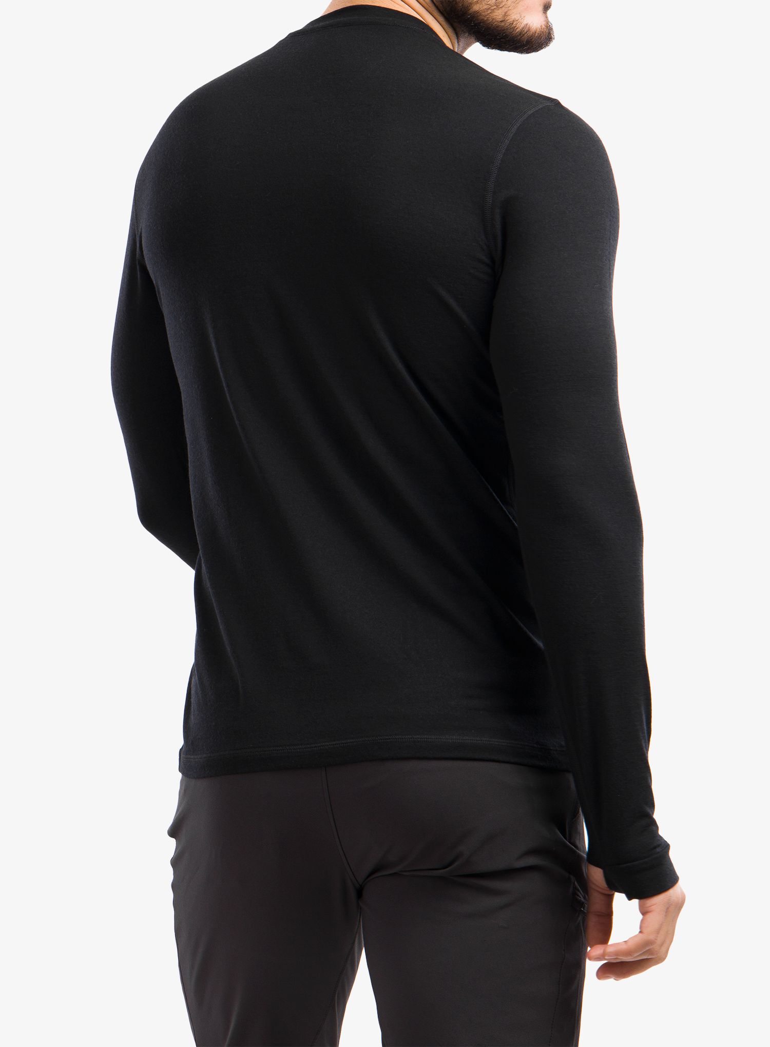 Termoaktivní mikina Mons Royale Cascade Merino Flex 200 LS - black