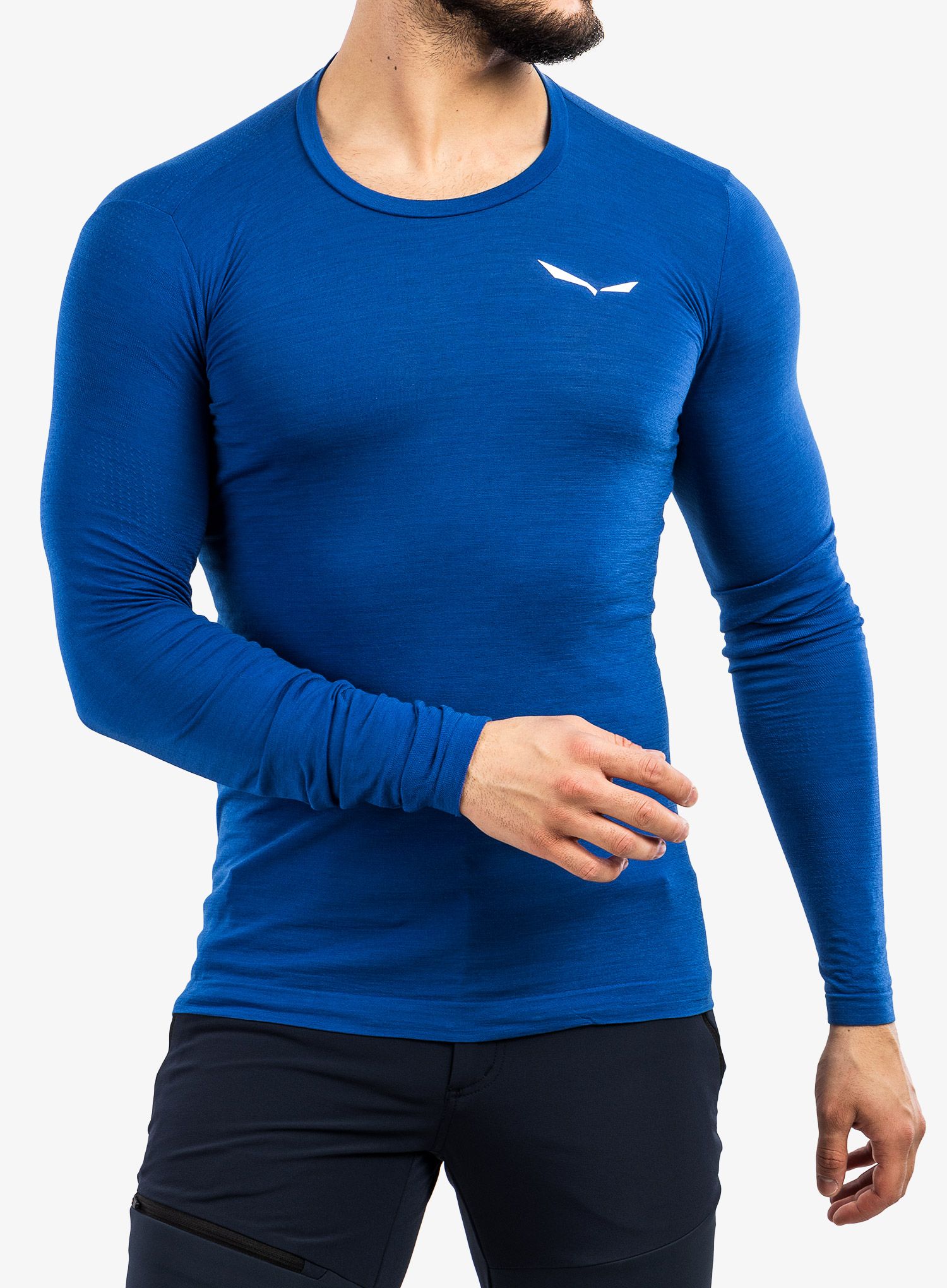Funkční mikina Salewa Zebru Fresh AMR L/S Tee - electric