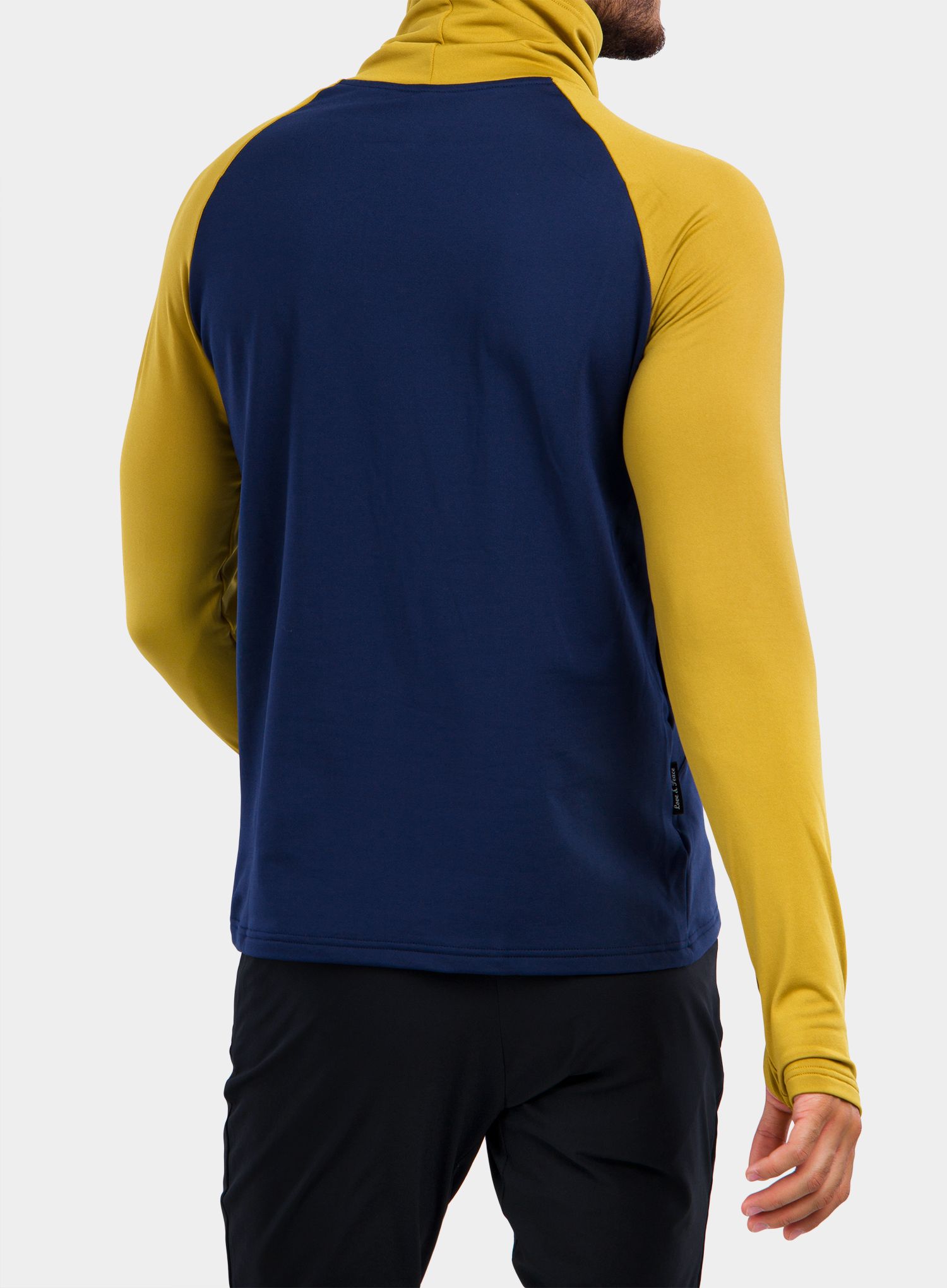 Mikina bez kapuce Sensor Thermo Sweatshirt - blue/mustard