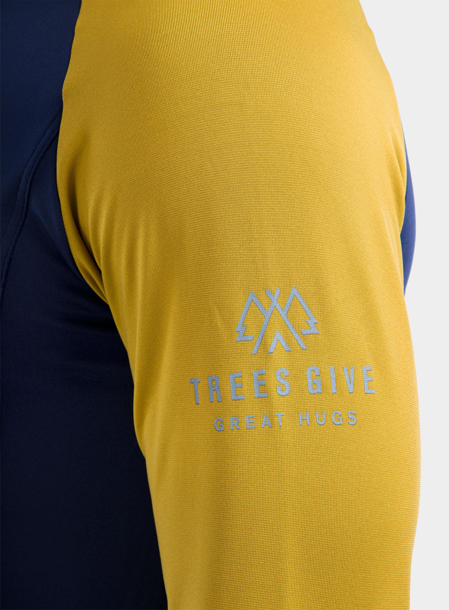 Mikina bez kapuce Sensor Thermo Sweatshirt - blue/mustard