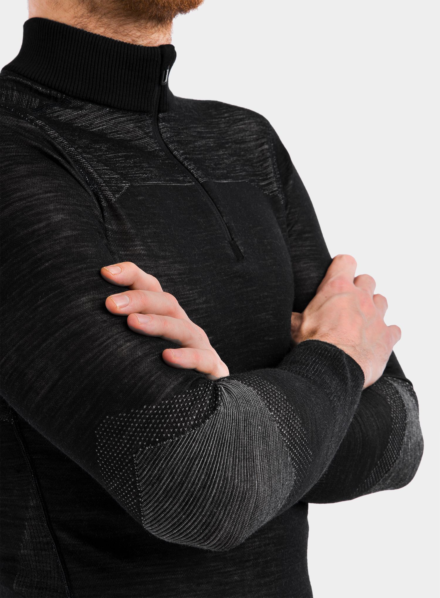 Termoaktivní mikina Smartwool Intraknit Merino 200 1/4 Zip - black