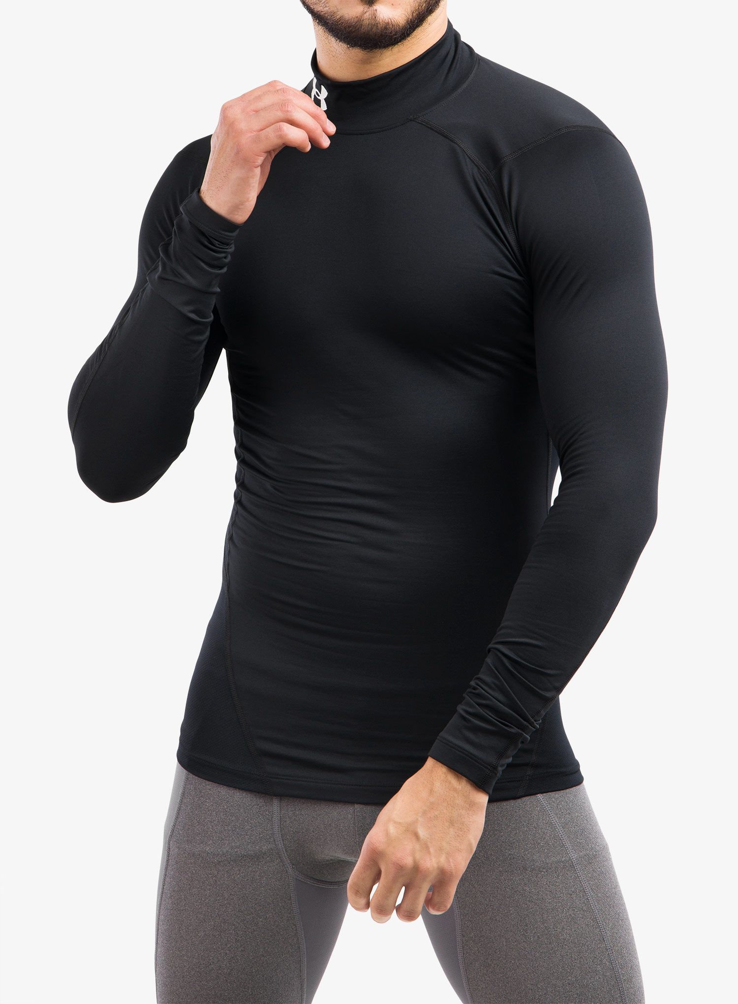 Termoaktivní mikina Under Armour CG Armour Comp Mock - black