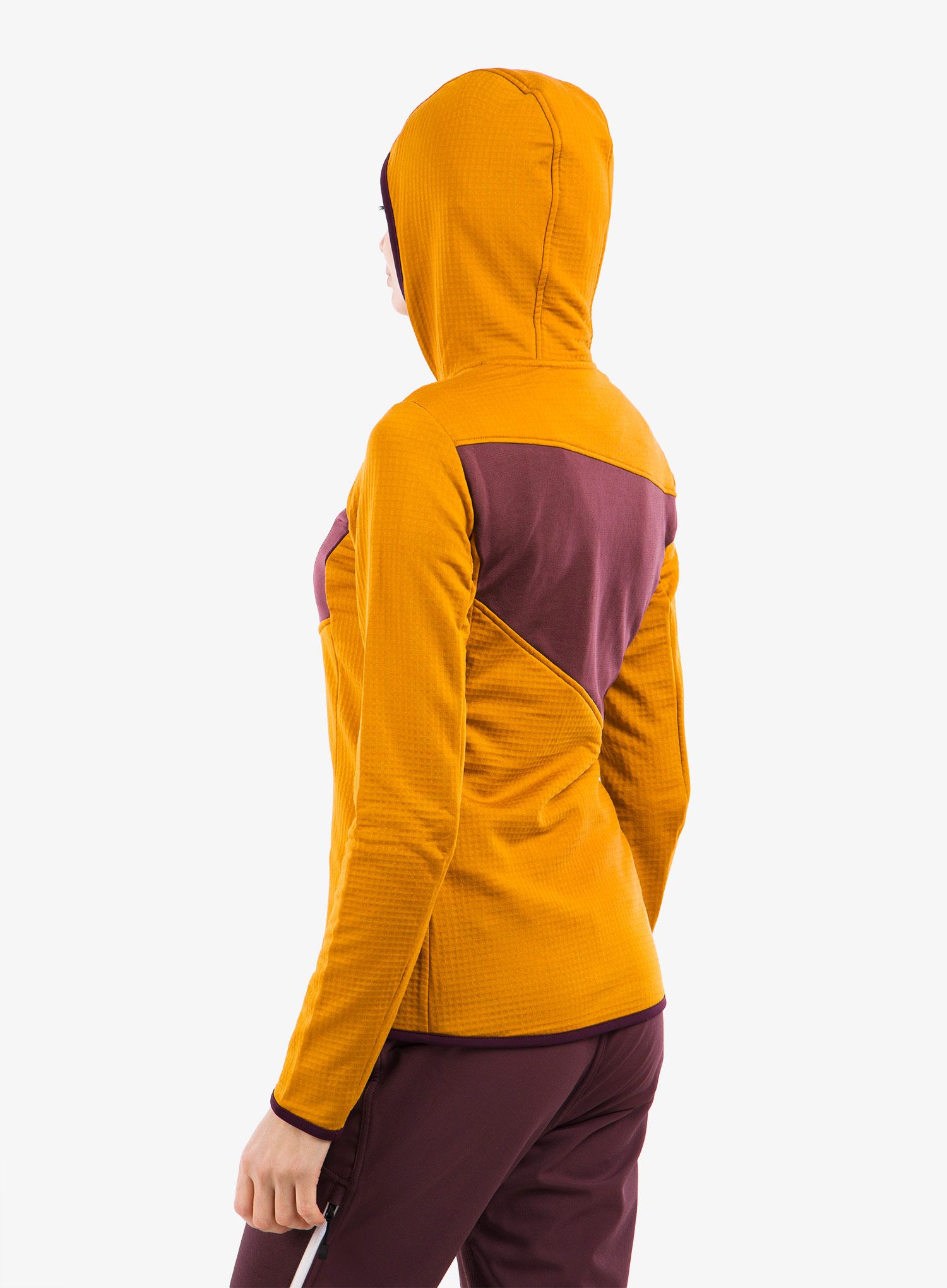 Dámská trekingová bunda Ortovox Fleece Grid Hoody - sly fox