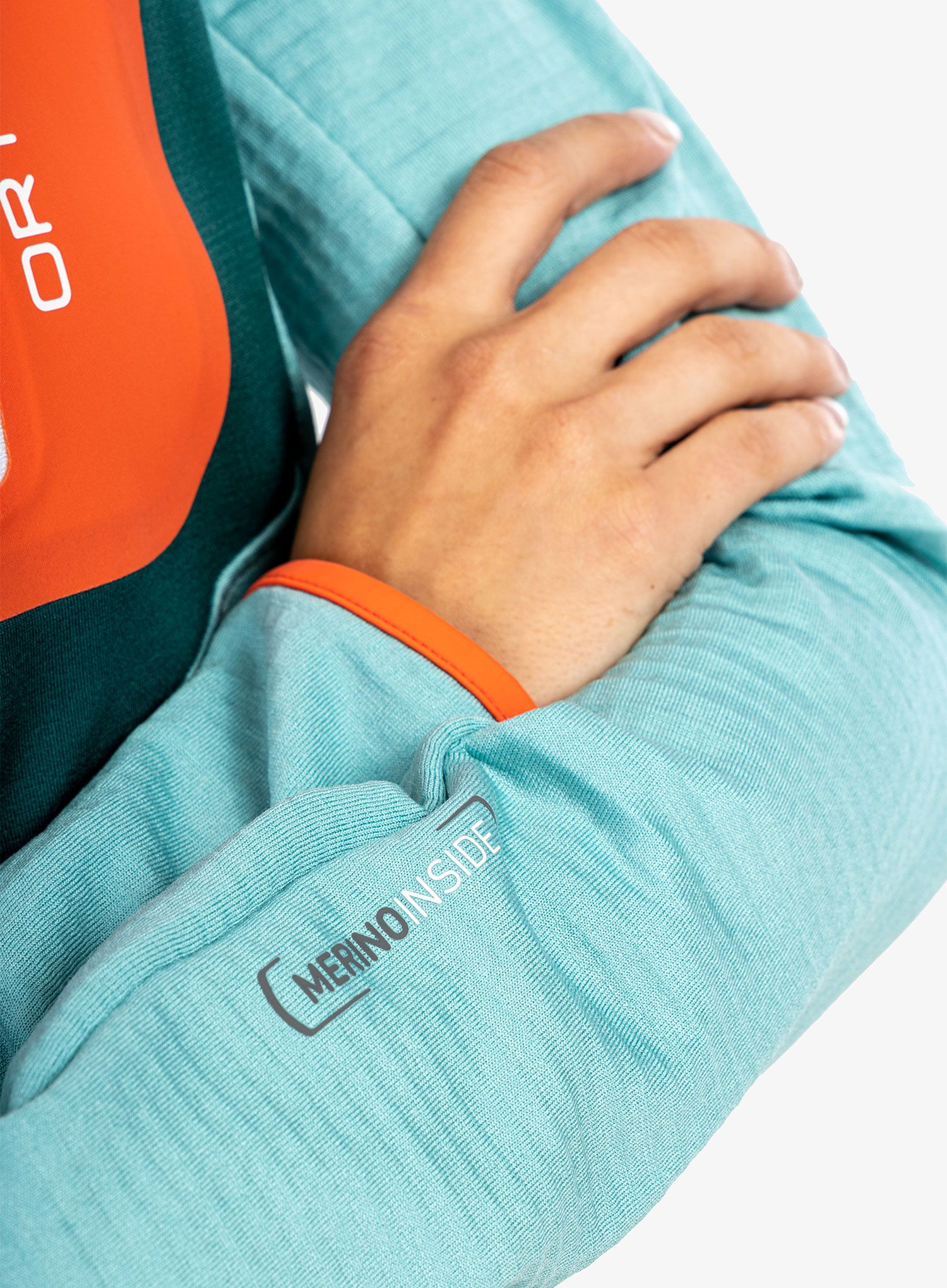 Dámská trekingová bunda Ortovox Fleece Grid Jacket - ice
