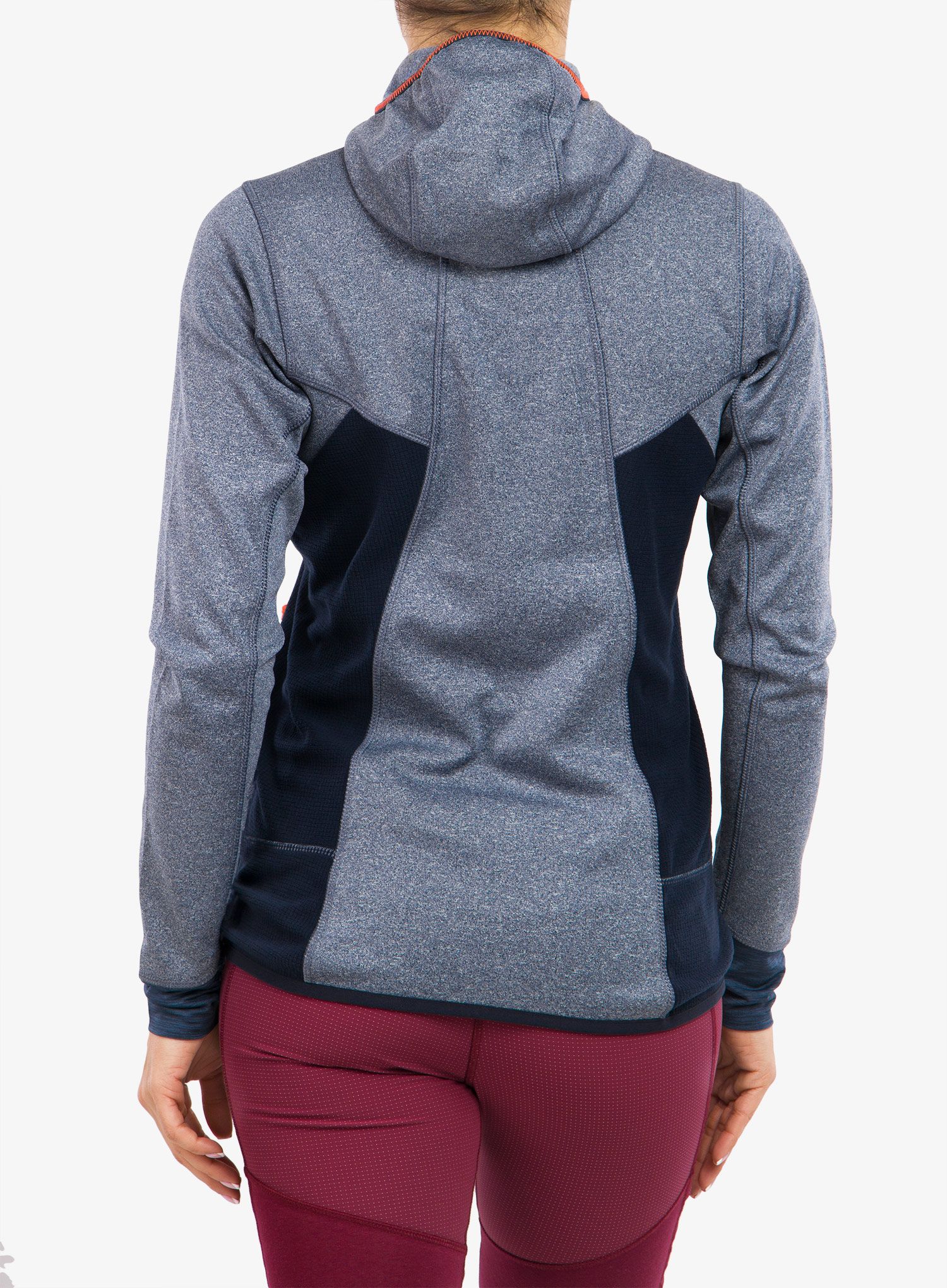 Dámská trekingová mikina Salewa Puez Hybrid PL FZ - navy/pink