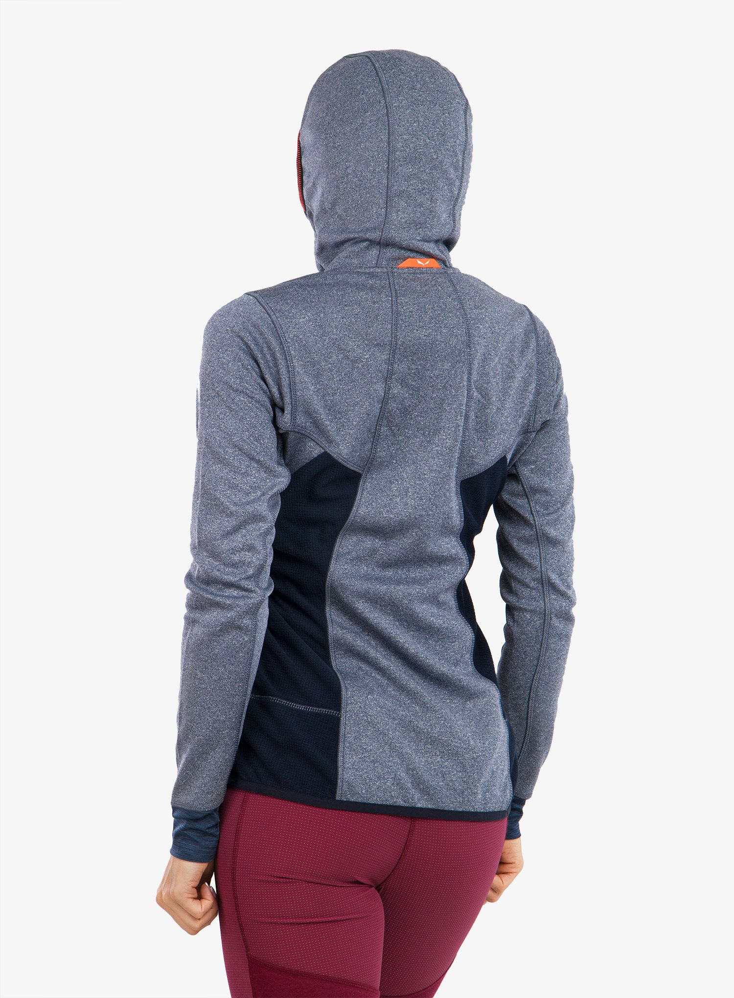 Dámská trekingová mikina Salewa Puez Hybrid PL FZ - navy/pink