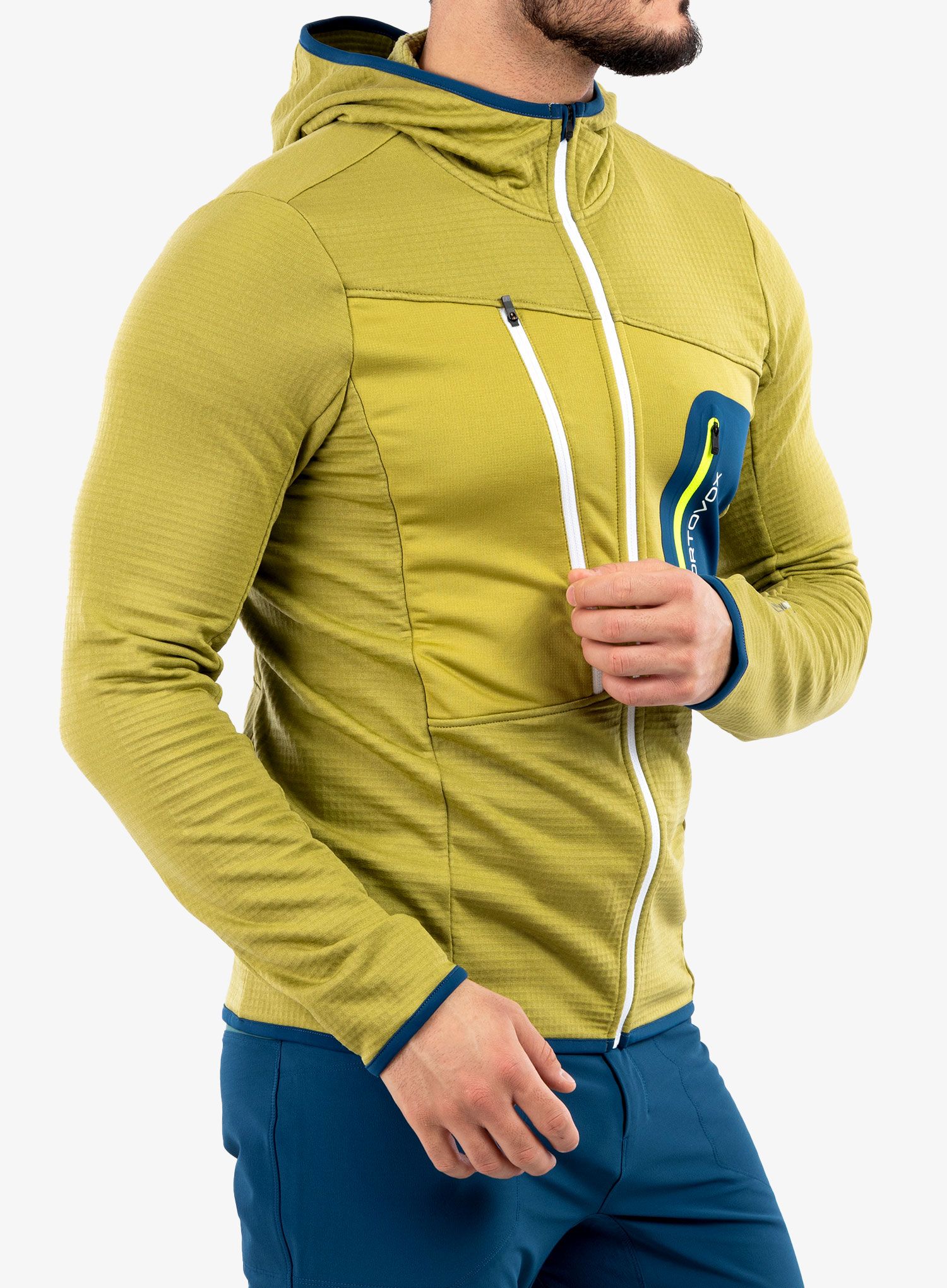 Trekingová bunda Ortovox Fleece Grid Hoody - sweet alison