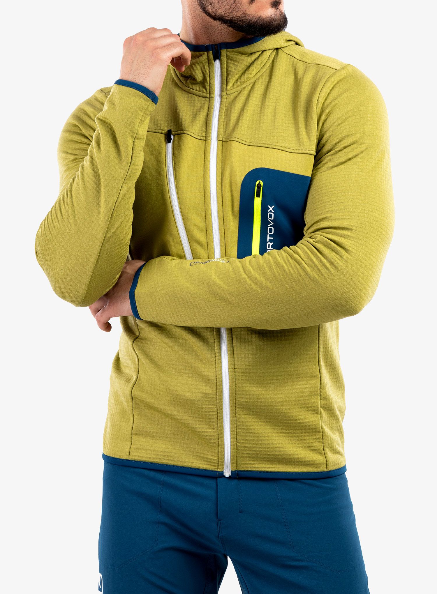 Trekingová bunda Ortovox Fleece Grid Hoody - sweet alison