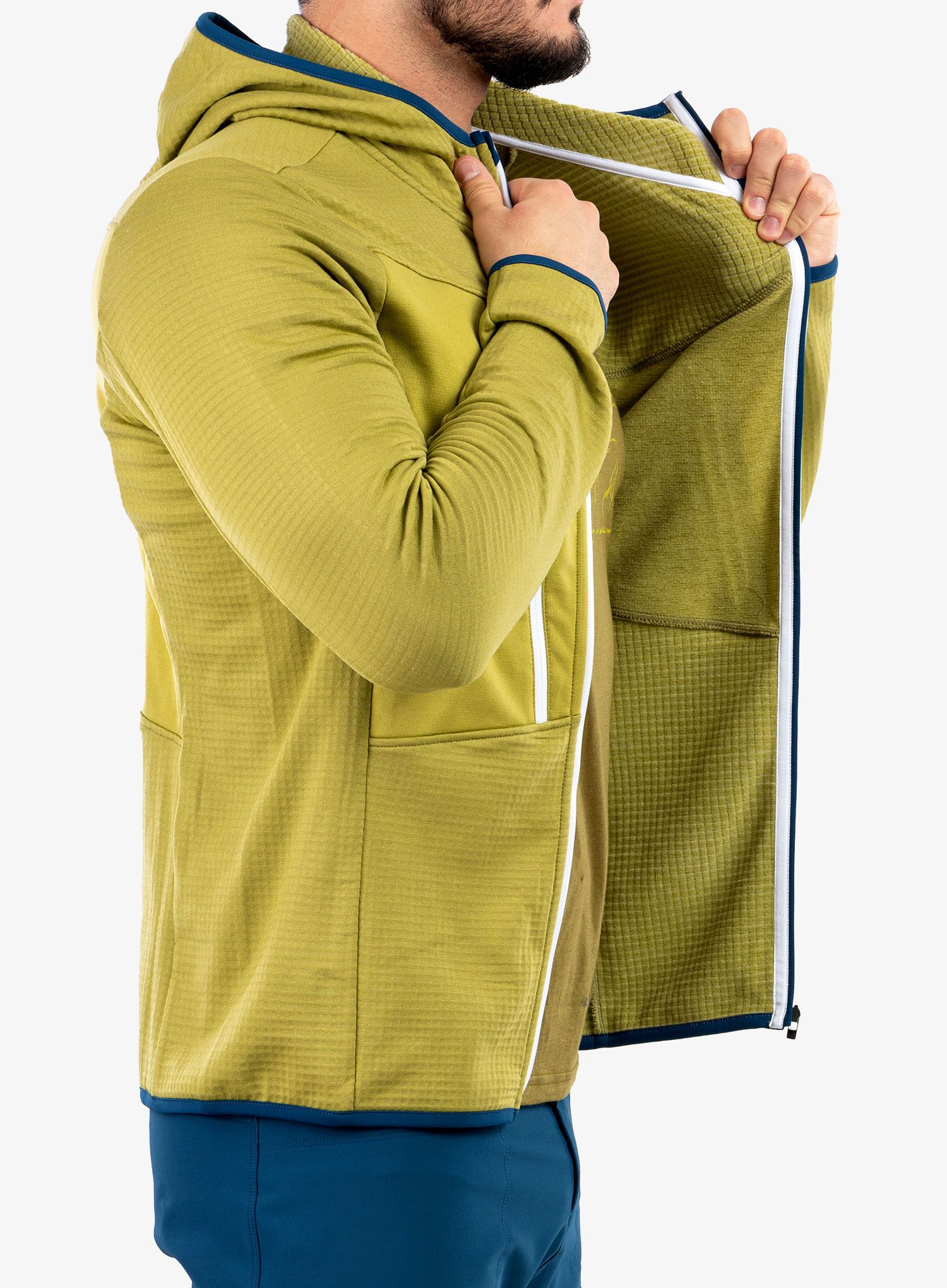 Trekingová bunda Ortovox Fleece Grid Hoody - sweet alison