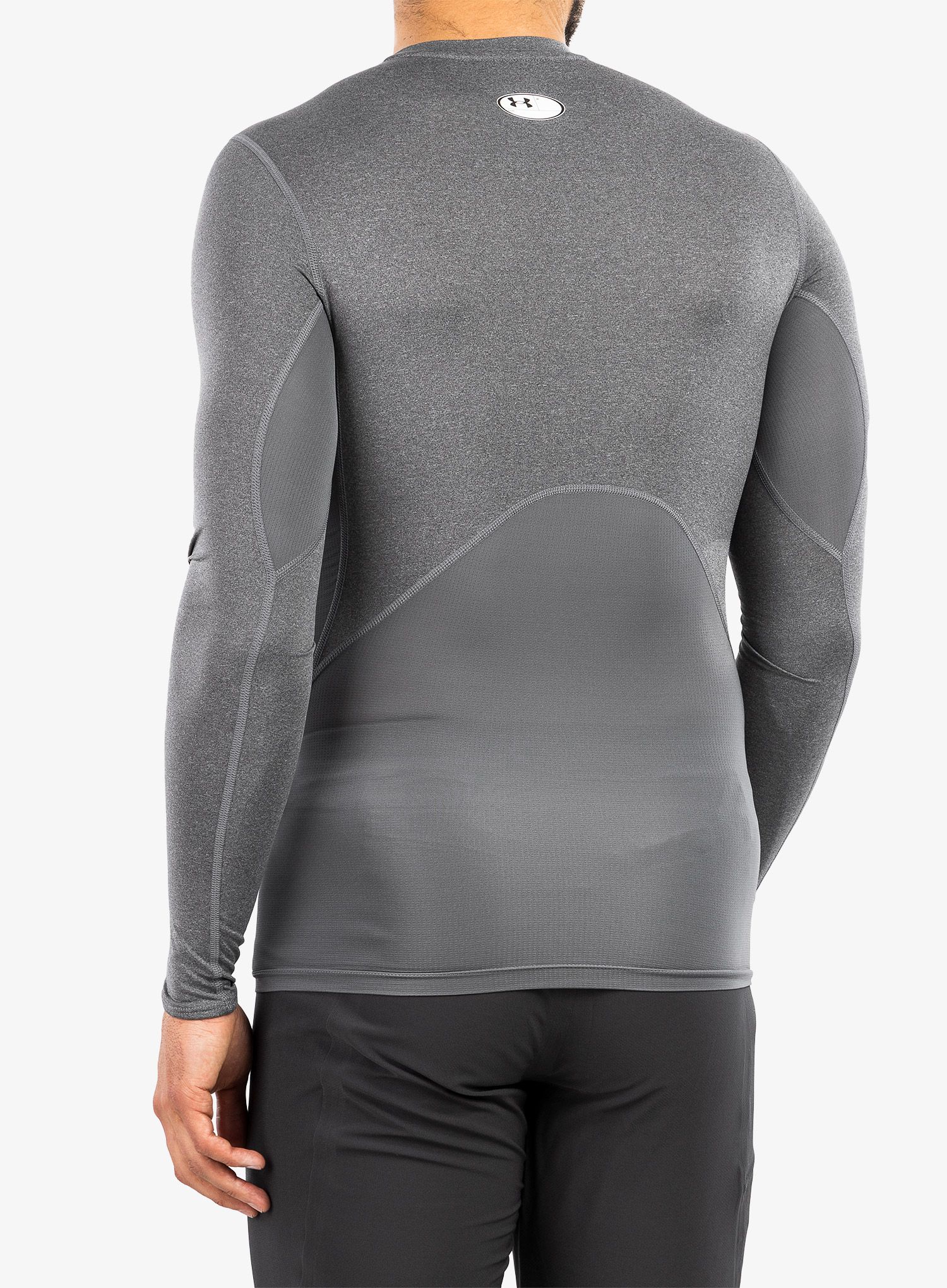 Mikina Under Armour HG Armour Comp LS - carbon heather/black
