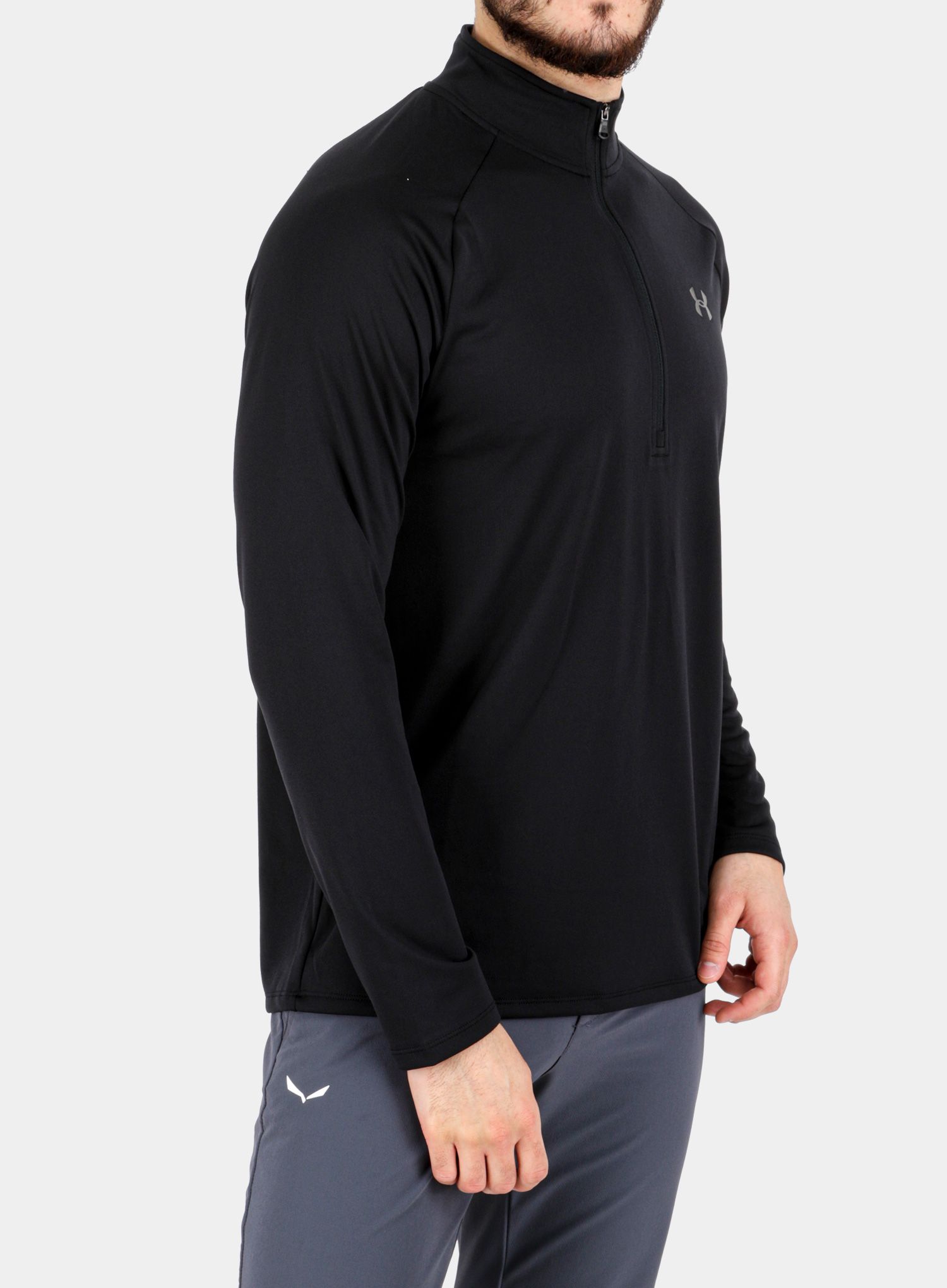 Mikina Under Armour Tech 2.0 1/2 Zip LS - black/charcoal