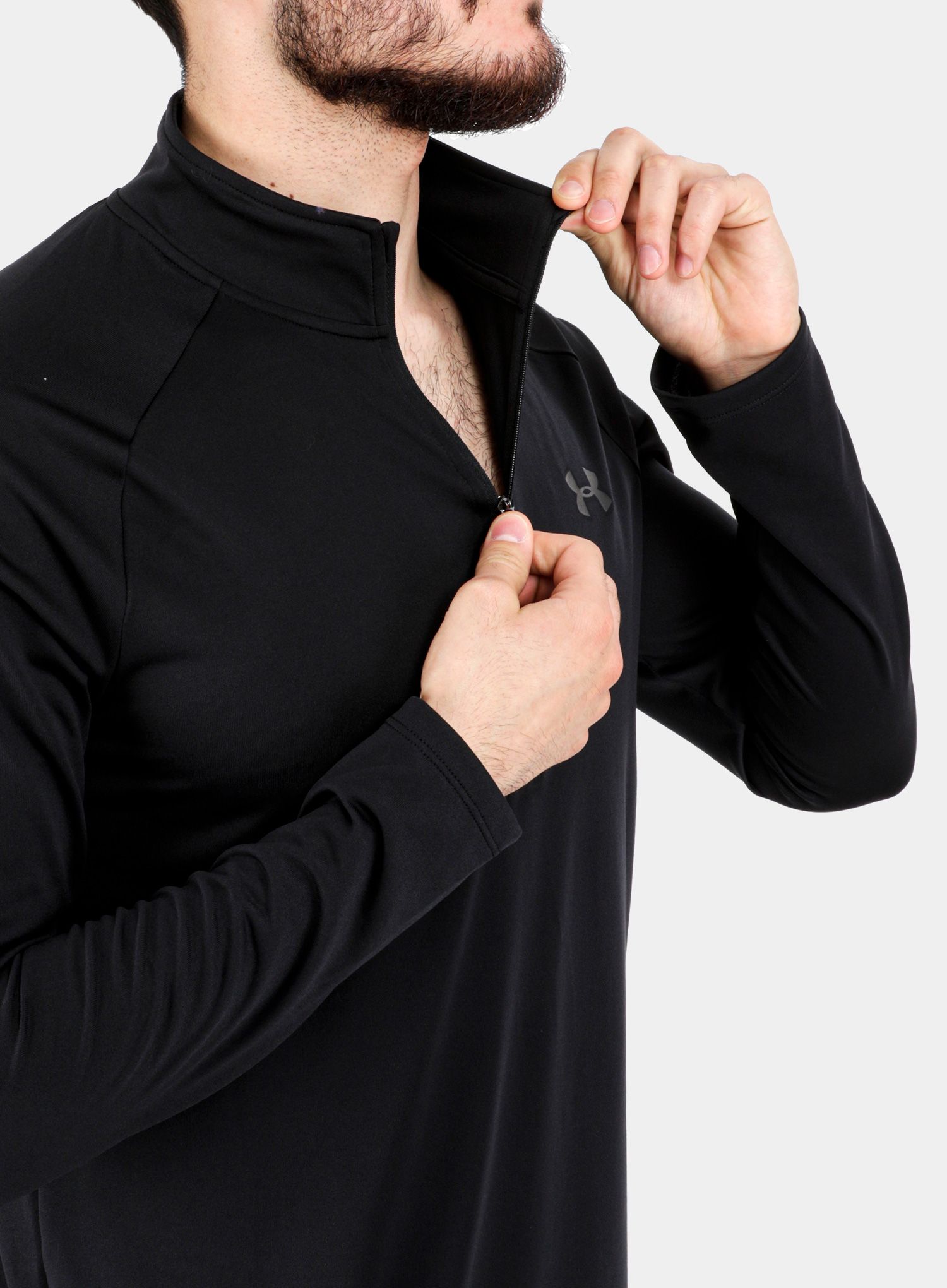 Mikina Under Armour Tech 2.0 1/2 Zip LS - black/charcoal