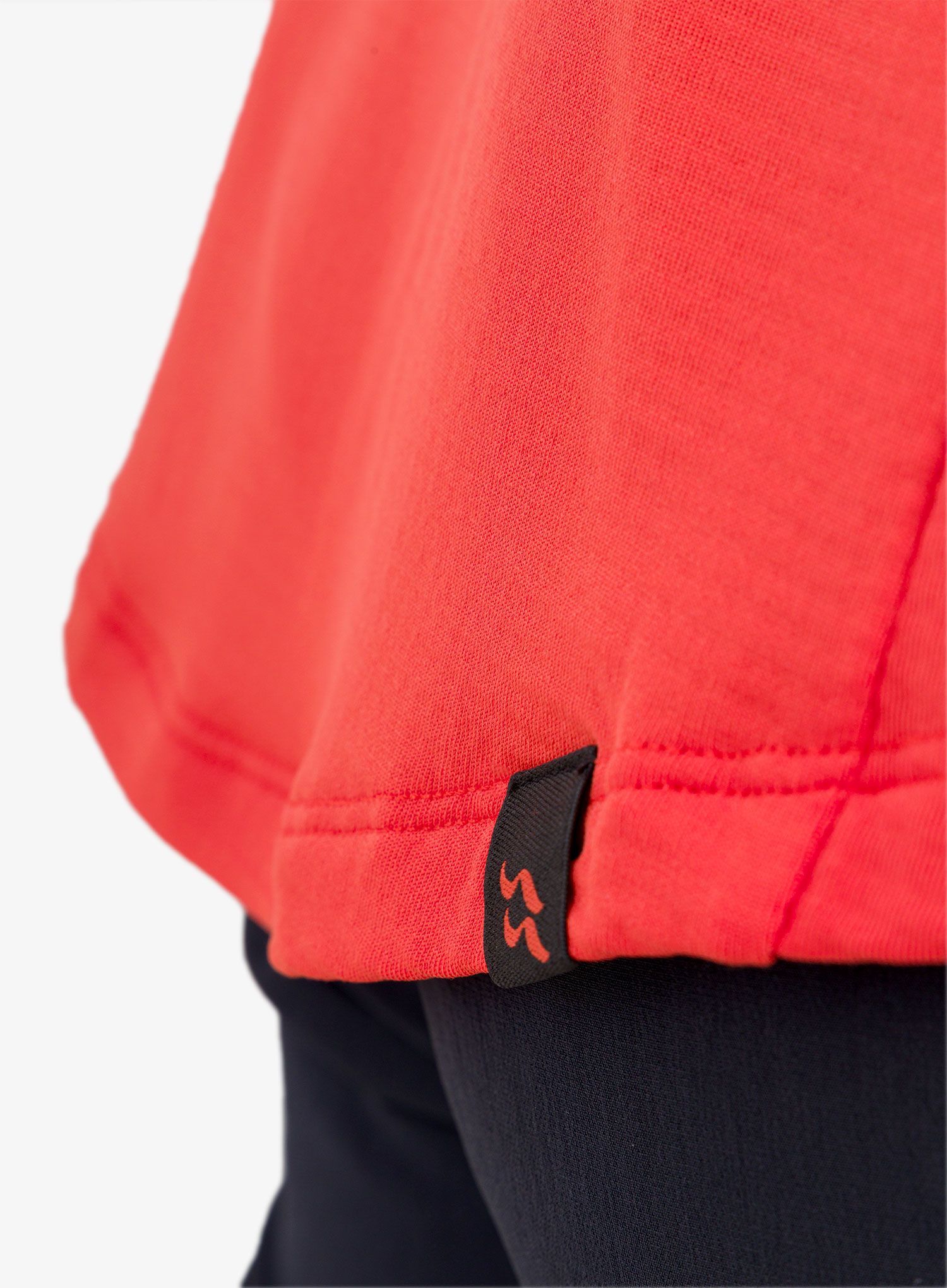 Dámská lezecká mikina Rab Dihedral Crew - red grapefruit